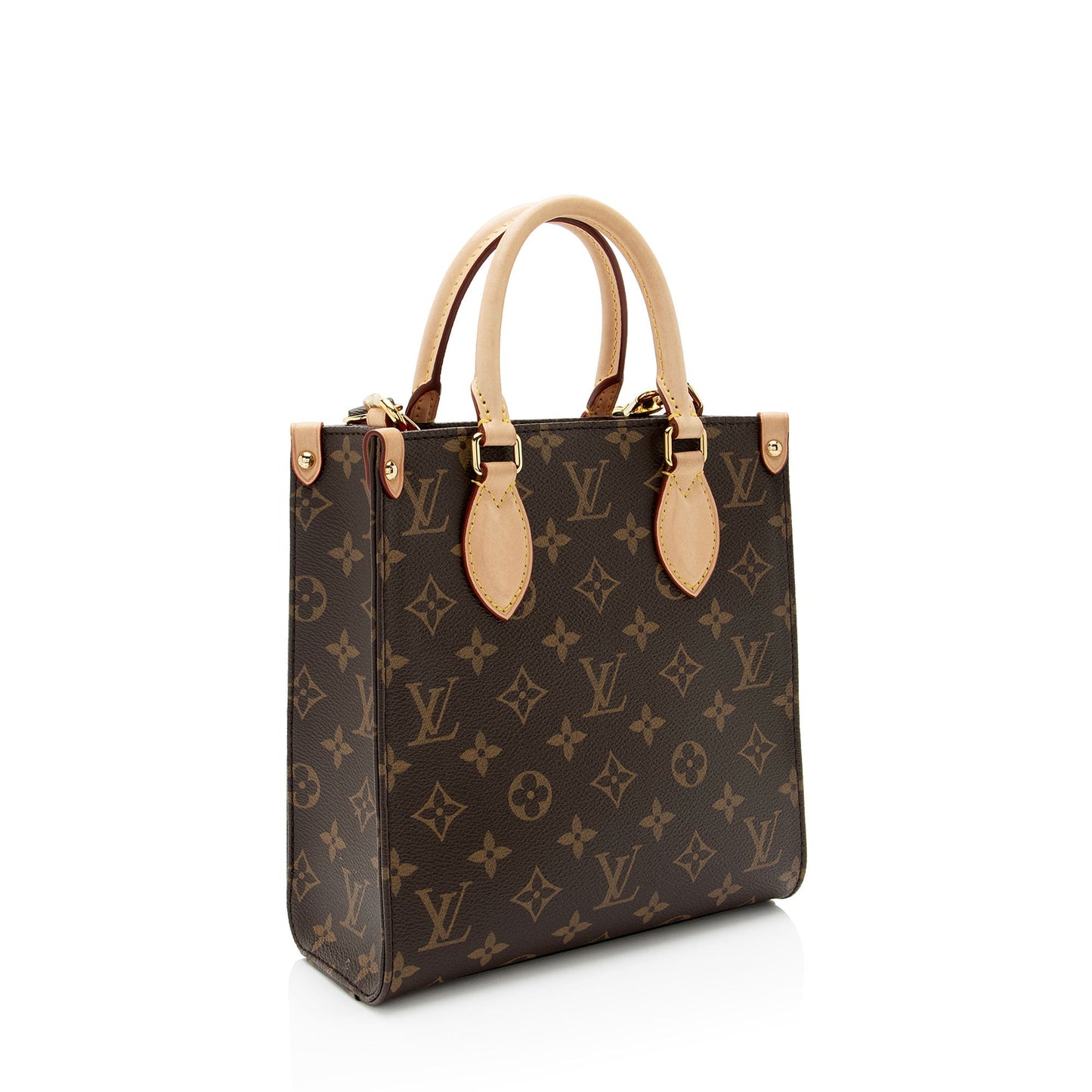 Louis Vuitton Monogram Canvas Sac Plat BB Tote (SHF-YzNIVJ)