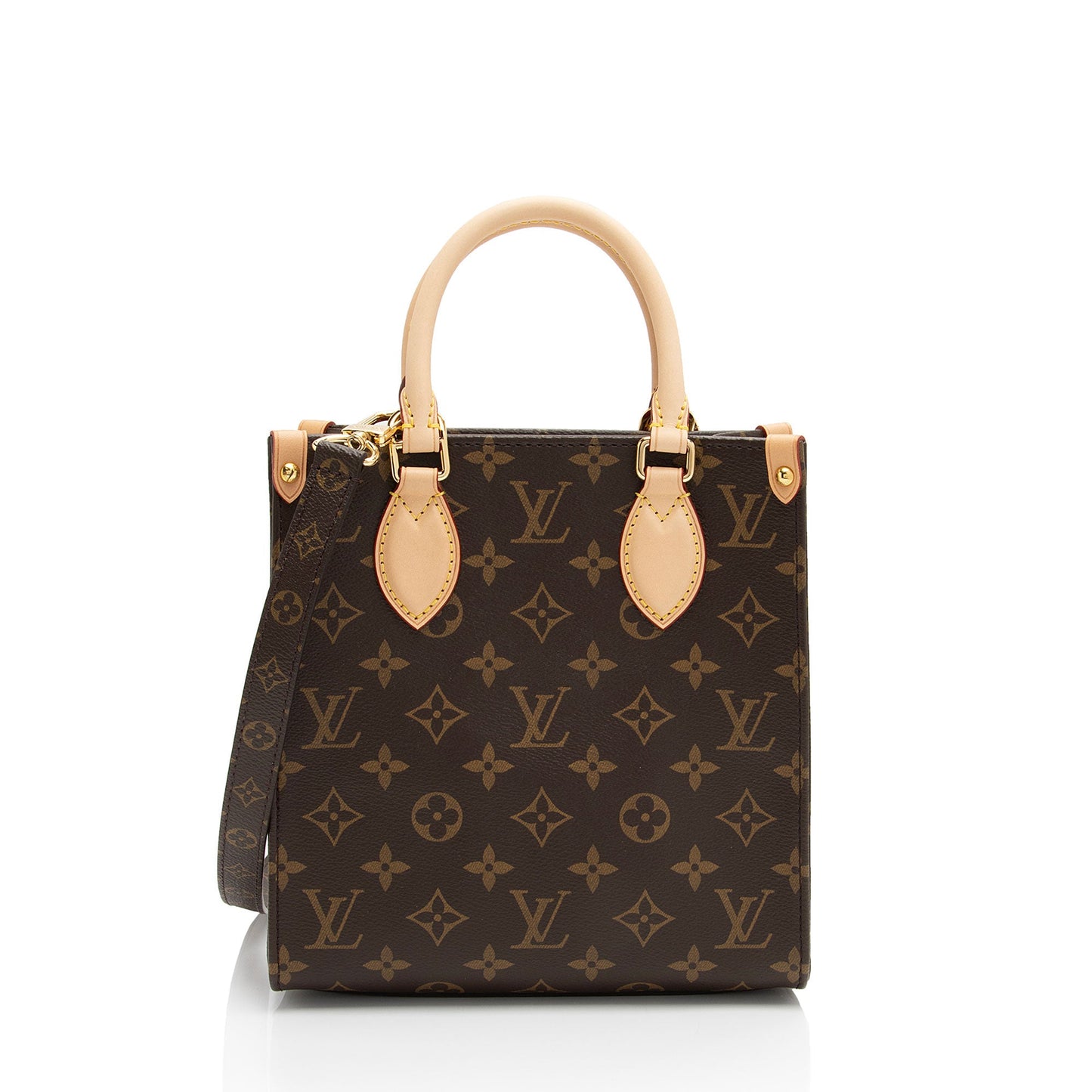 Louis Vuitton Monogram Canvas Sac Plat BB Tote (SHF-OfhzXM)