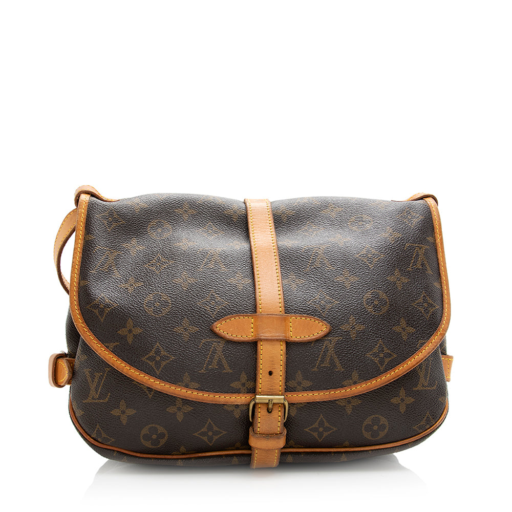 Louis Vuitton Vintage Monogram Canvas Saumur 30 Messenger Bag - FINAL SALE (SHF-20345)