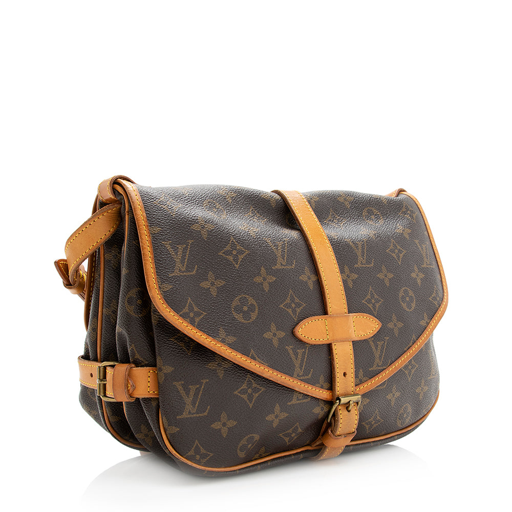Louis Vuitton Vintage Monogram Canvas Saumur 30 Messenger Bag - FINAL SALE (SHF-20345)