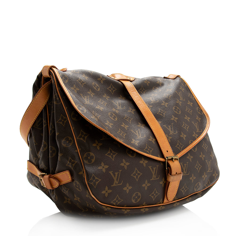 Louis Vuitton Vintage Monogram Canvas Saumur 35 Messenger Bag - FINAL SALE (SHF-20346)