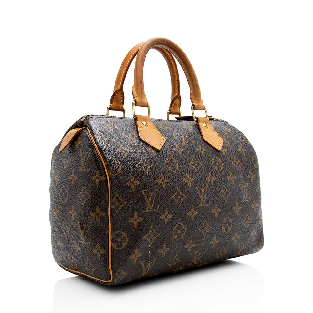 Louis Vuitton Monogram Canvas Speedy 25 Satchel (SHF-21640)