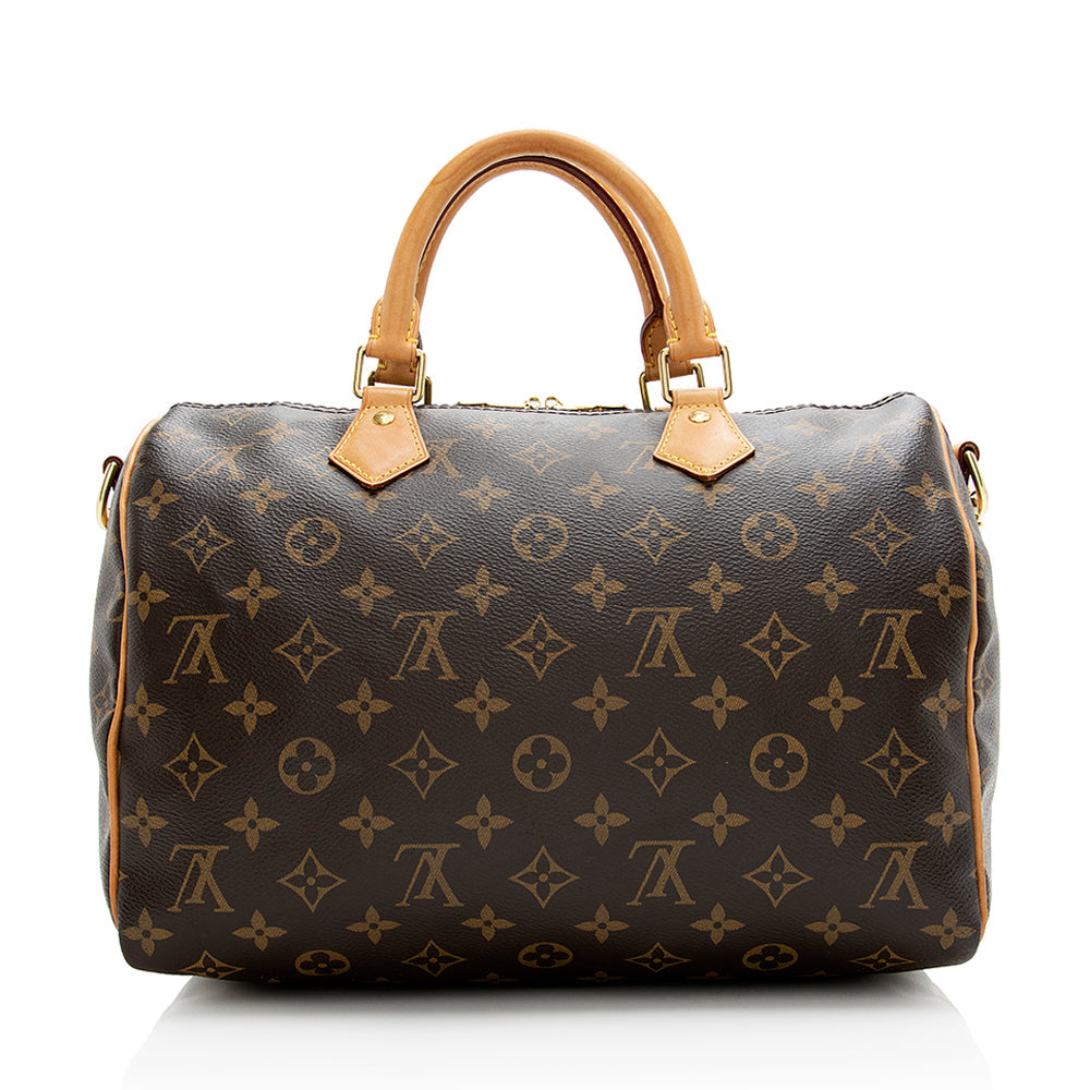 Louis Vuitton Monogram Canvas Speedy Bandouliere 30 Satchel (SHF-21089)