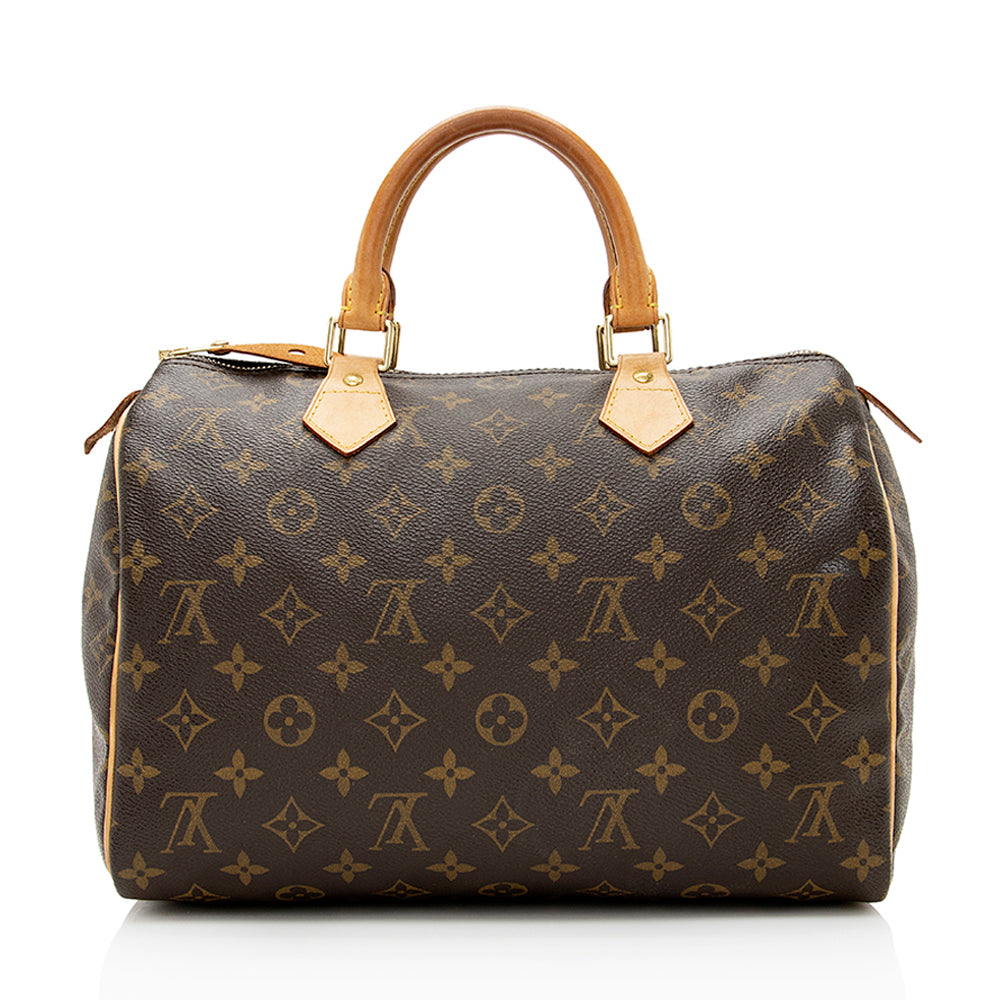 Louis Vuitton Monogram Canvas Speedy 30 Satchel (SHF-20854)