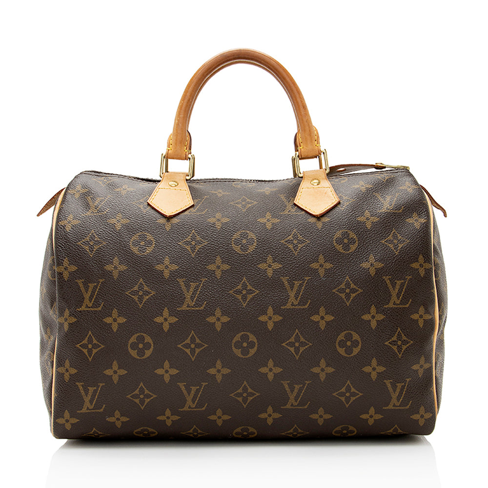 Louis Vuitton Monogram Canvas Speedy 30 Satchel (SHF-20854)