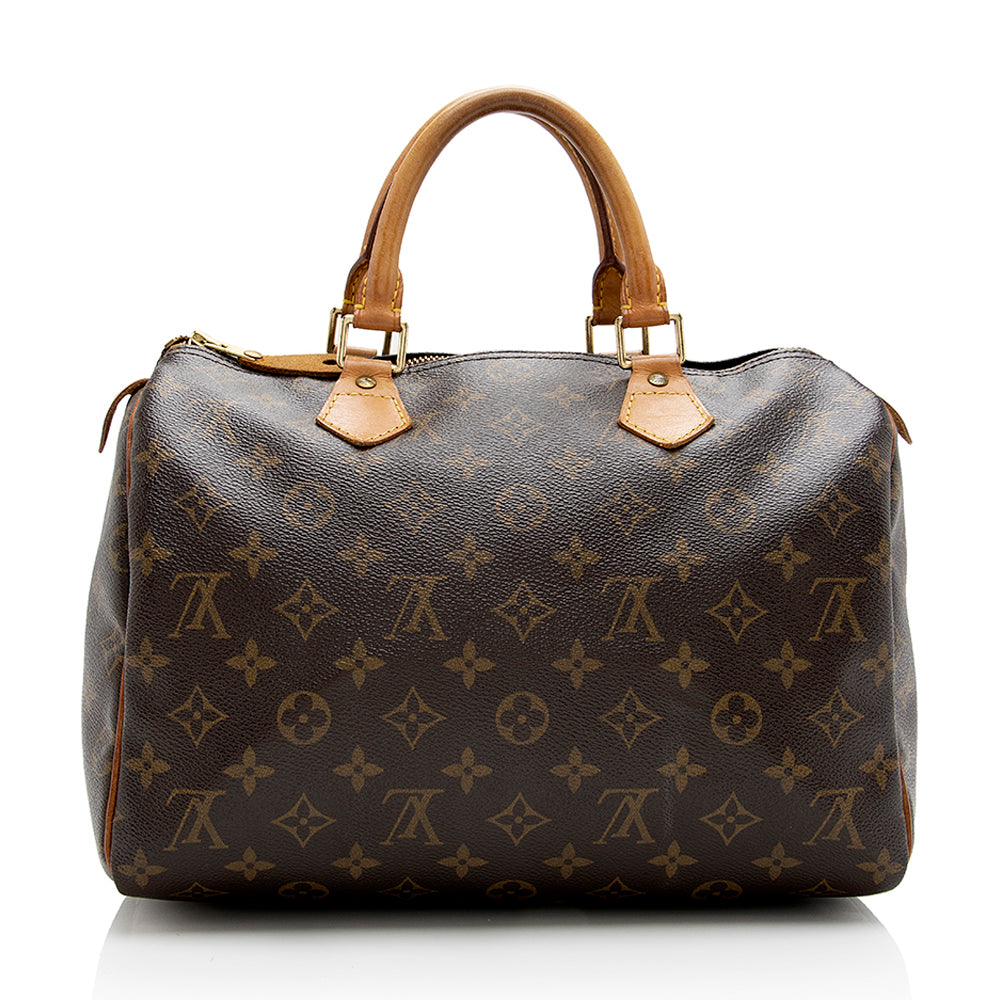 Louis Vuitton Monogram Canvas Speedy 30 Satchel - FINAL SALE (SHF-17824)