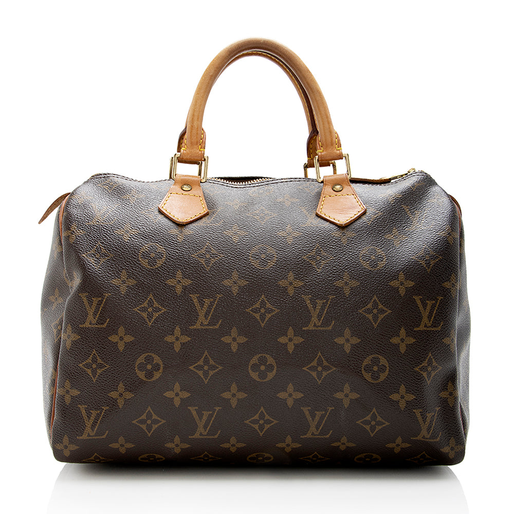 Louis Vuitton Monogram Canvas Speedy 30 Satchel - FINAL SALE (SHF-17824)