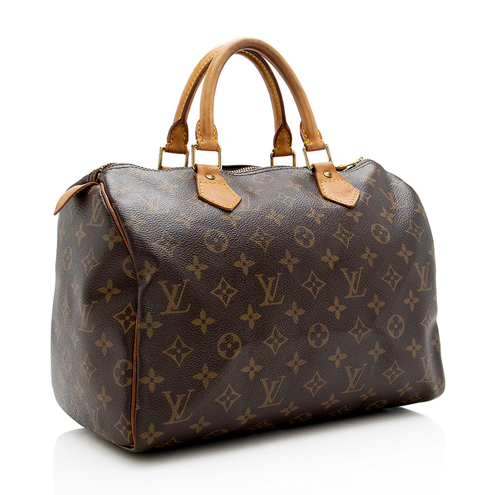 Louis Vuitton Monogram Canvas Speedy 30 Satchel - FINAL SALE (SHF-17824)