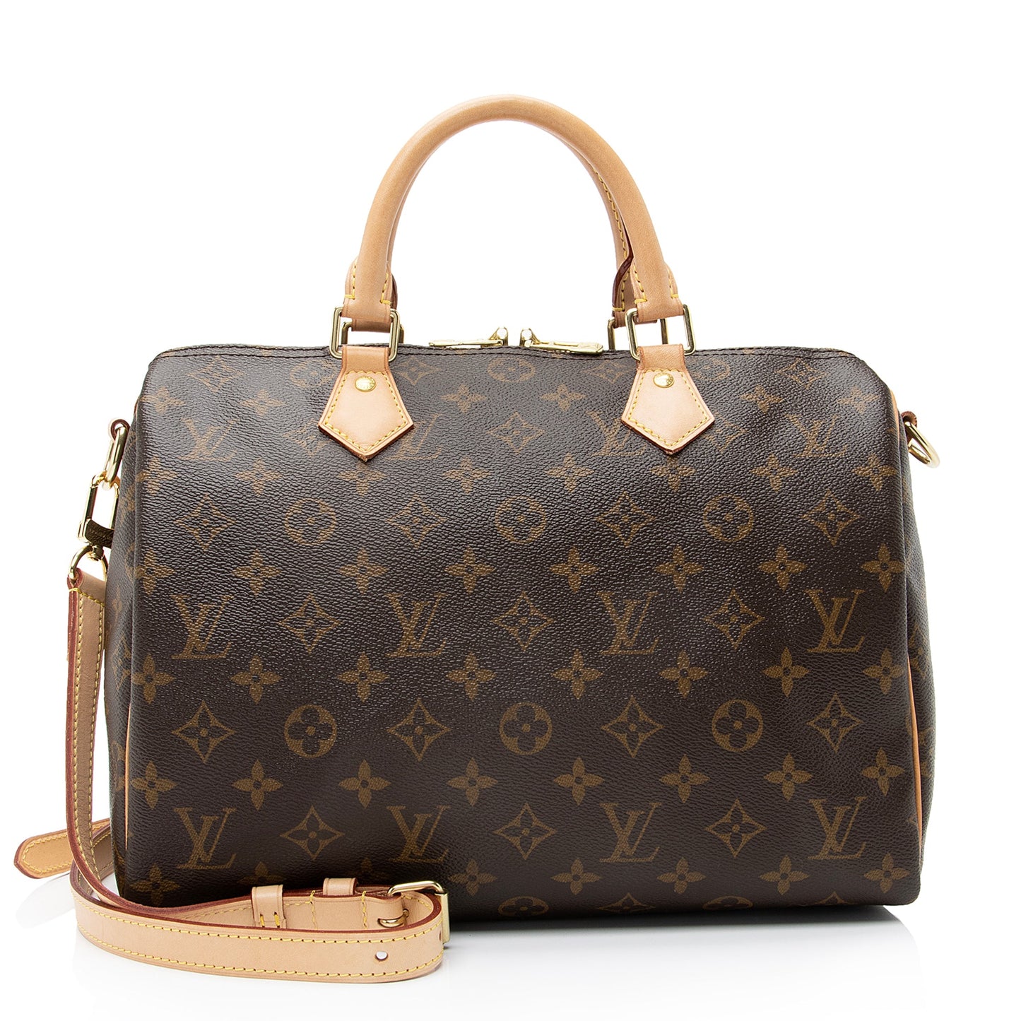 Louis Vuitton Monogram Canvas Speedy Bandouliere 30 Satchel (SHF-23067)