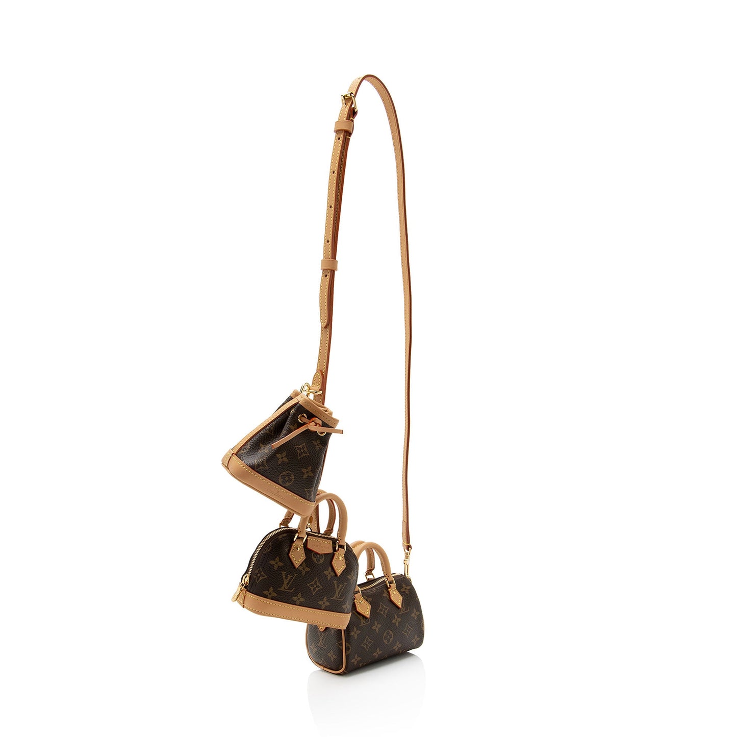 Louis Vuitton Monogram Canvas Trio Mini Icones Set (SHF-Cpl4K1)