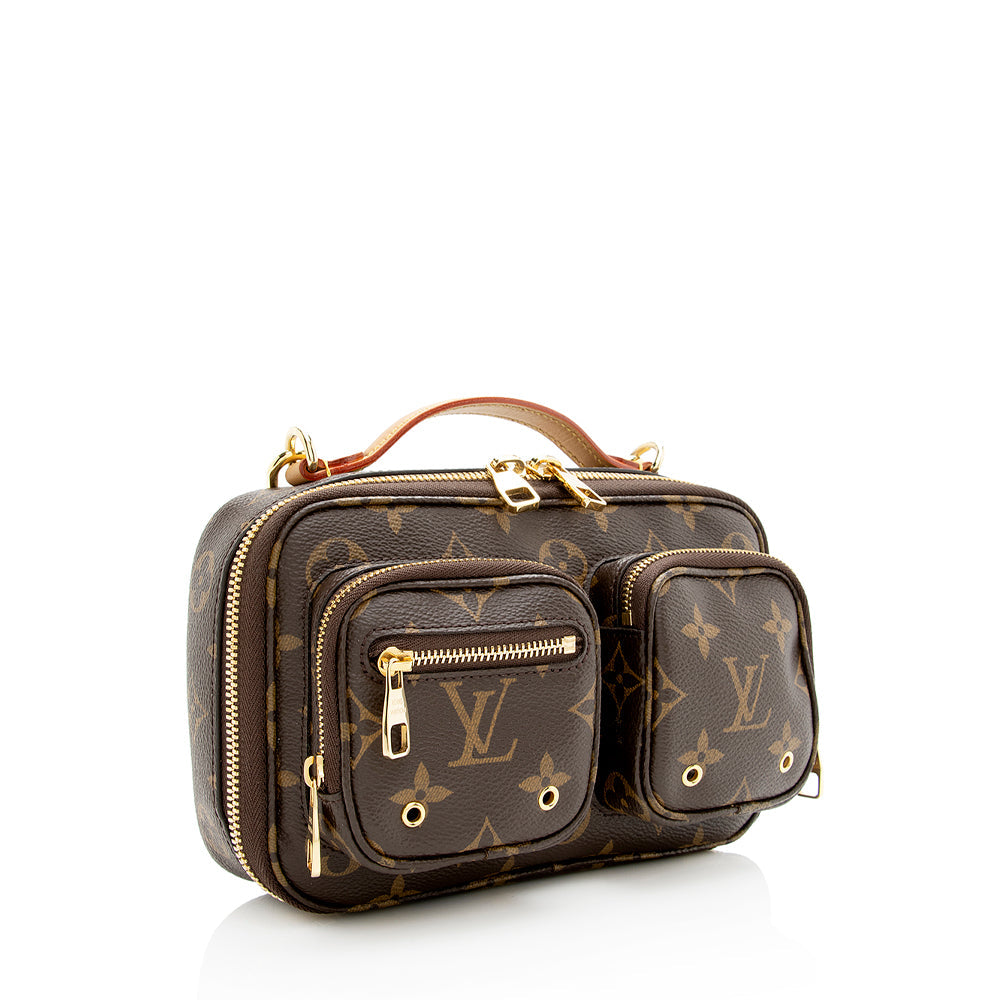Louis Vuitton Monogram Canvas Utility Bag (SHF-20456)