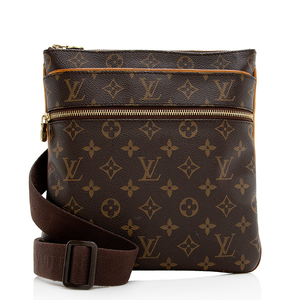 Louis Vuitton Monogram Canvas Valmy Pochette Messenger Bag (SHF-21364)