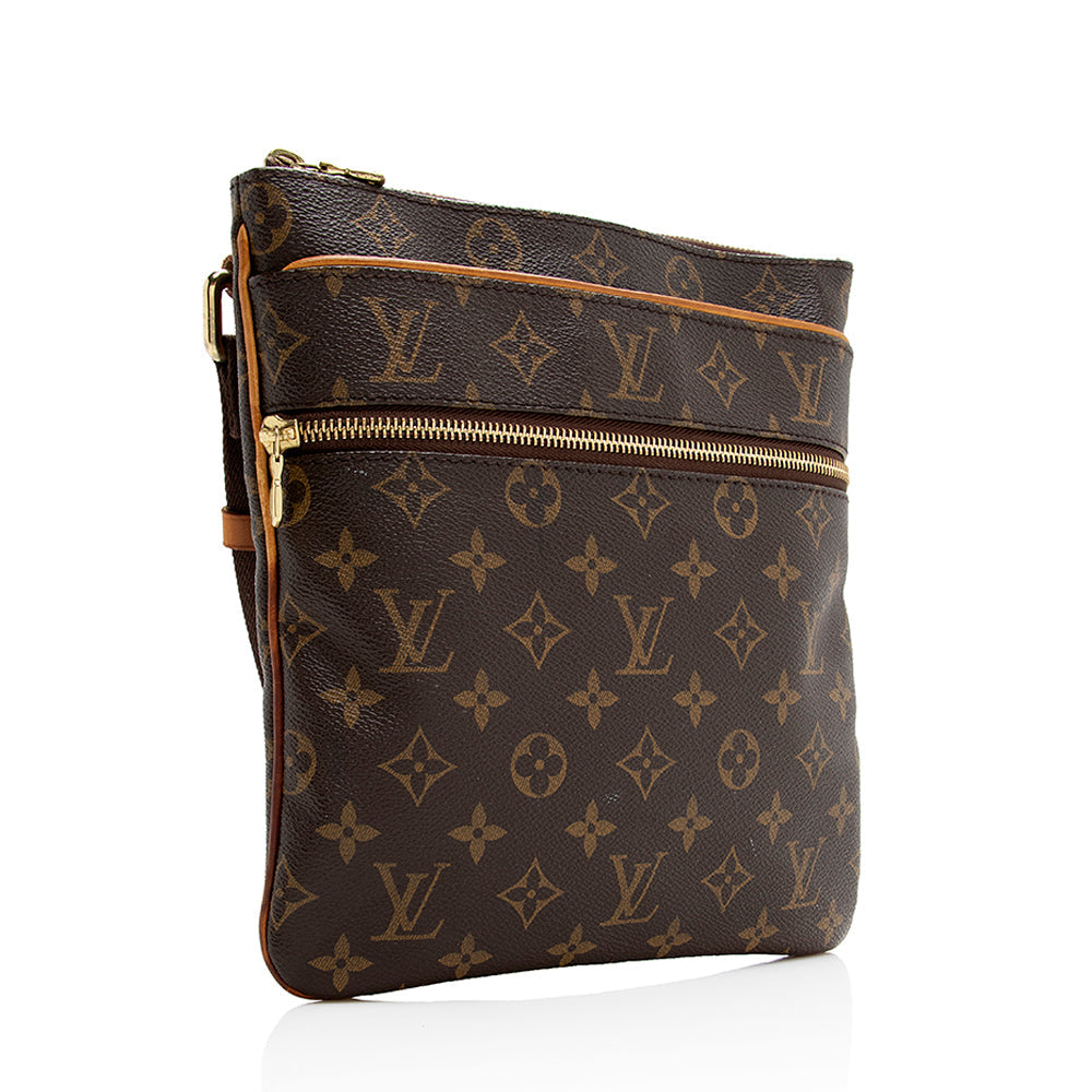 Louis Vuitton Monogram Canvas Valmy Pochette Messenger Bag (SHF-21364)