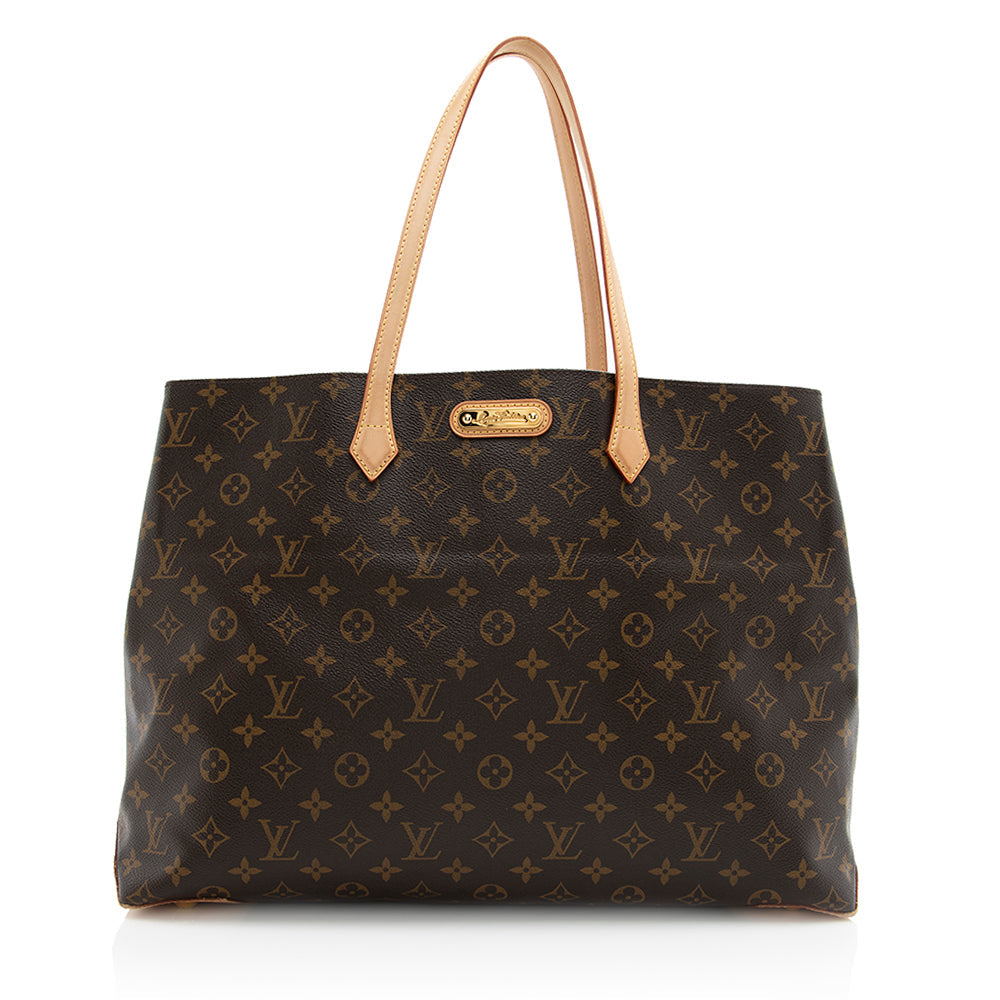Louis Vuitton Monogram Canvas Wilshire GM Tote (SHF-20784)