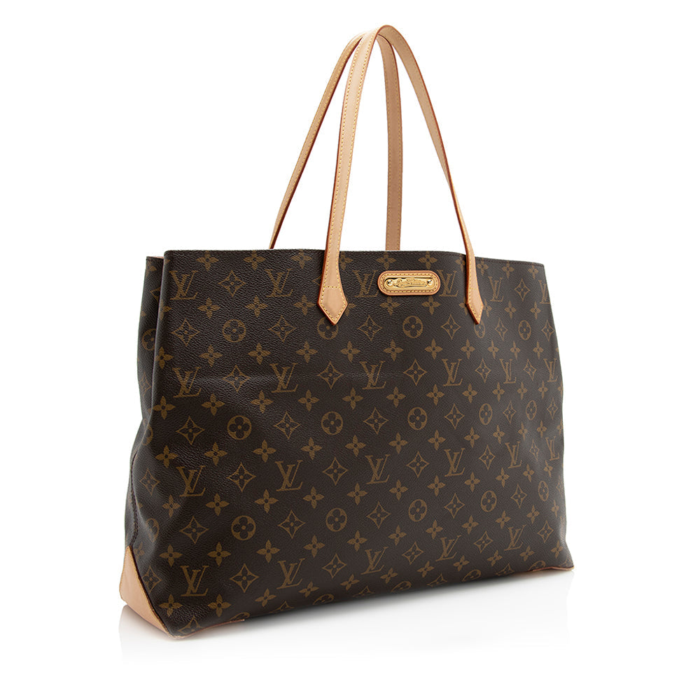 Louis Vuitton Monogram Canvas Wilshire GM Tote (SHF-20784)