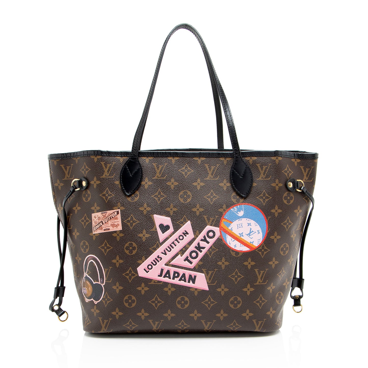 Louis Vuitton Monogram Canvas World Tour Neverfull MM Tote
