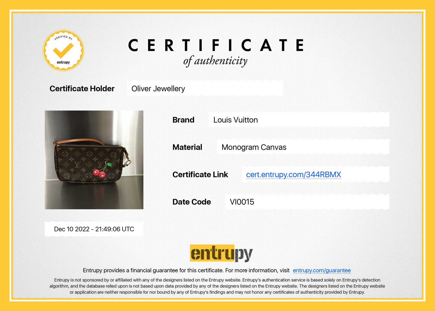 Louis Vuitton Monogram Cerises Pochette Accessoires