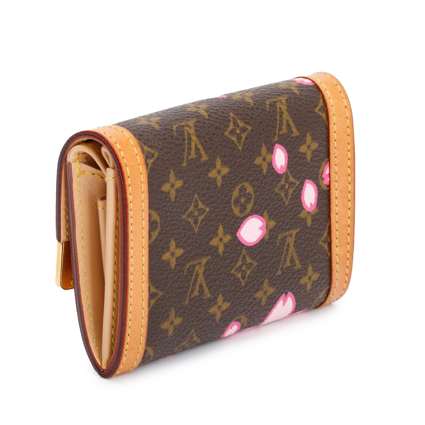 Louis Vuitton Monogram Cherry Blossom Porte-Monnaie Coin Purse