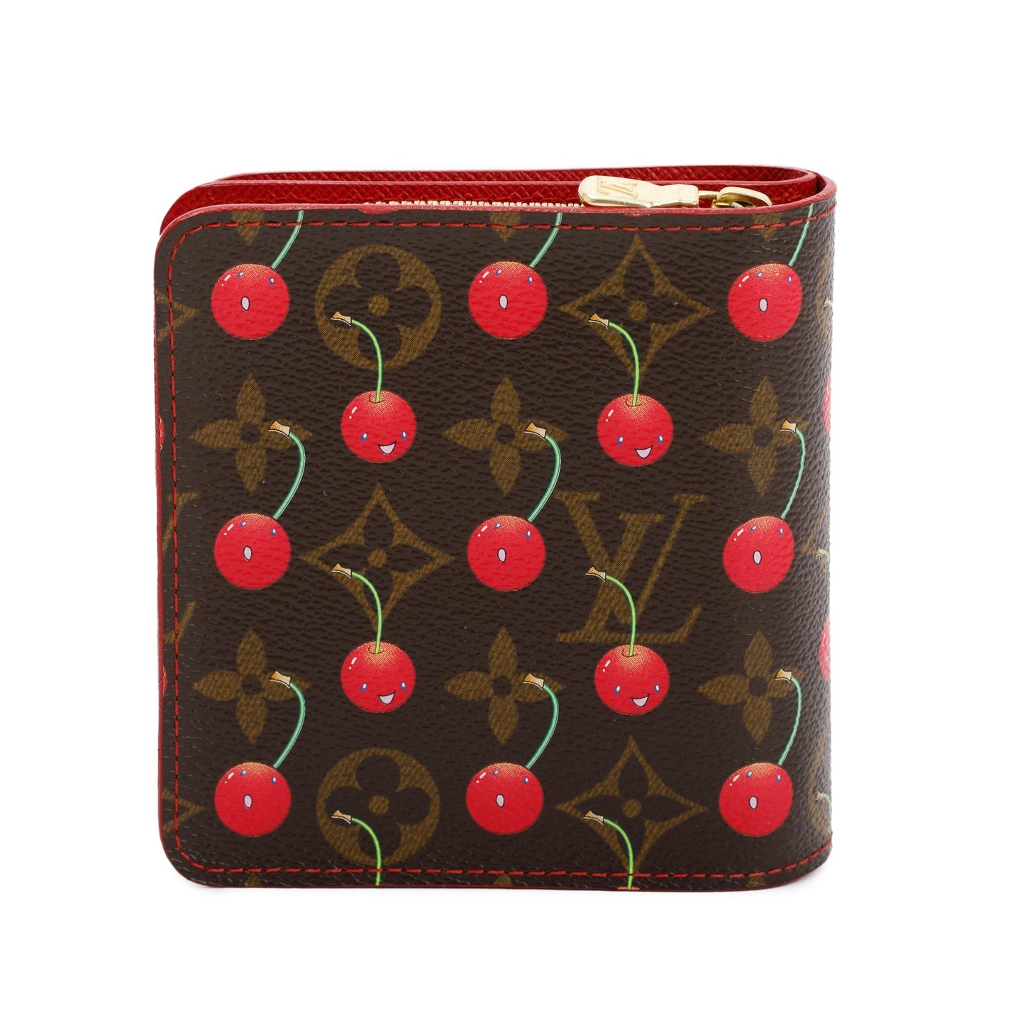 Louis Vuitton Monogram Cherry Compact Zippe Wallet