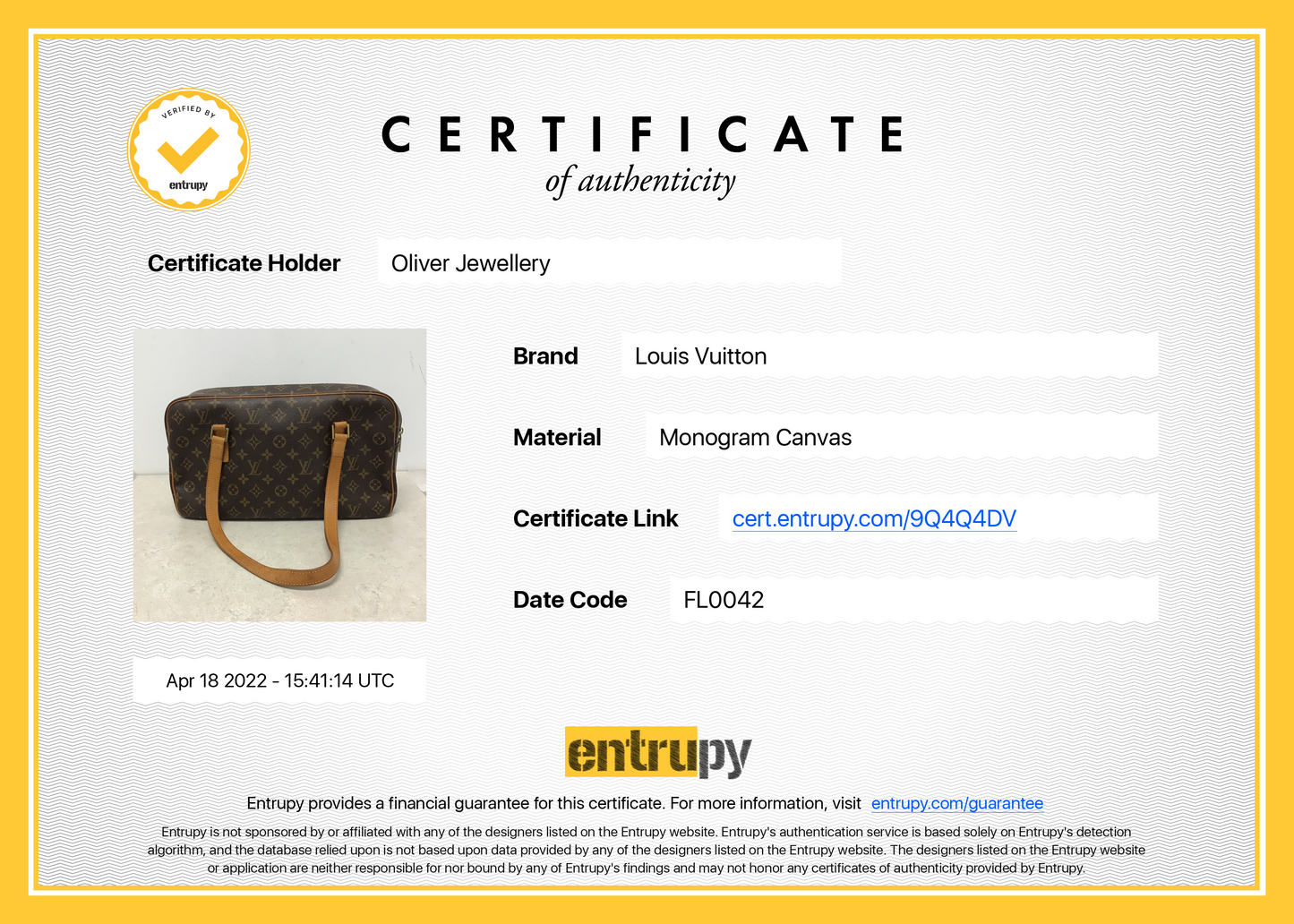 Louis Vuitton Monogram Cite GM