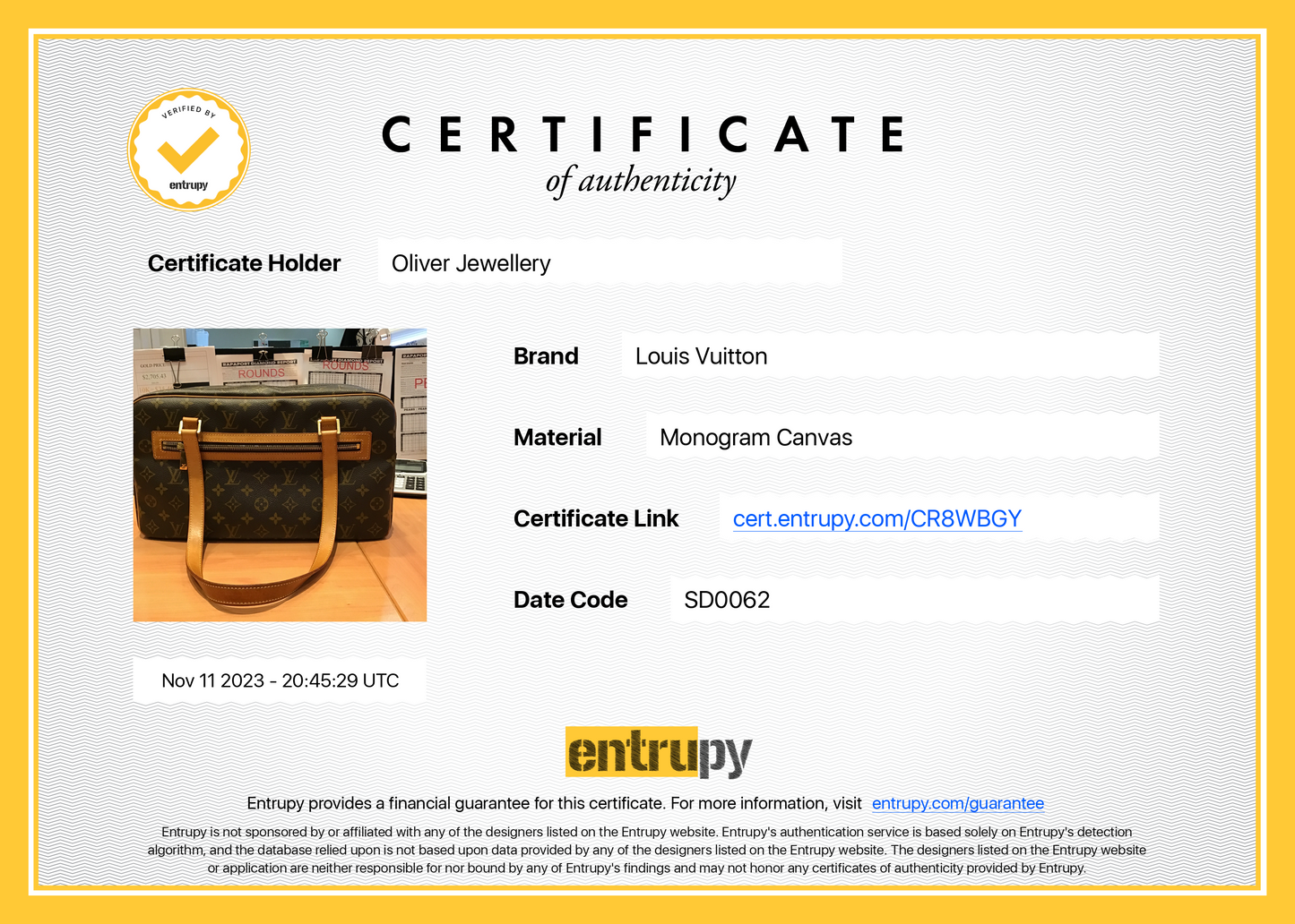 Louis Vuitton Monogram Cite GM