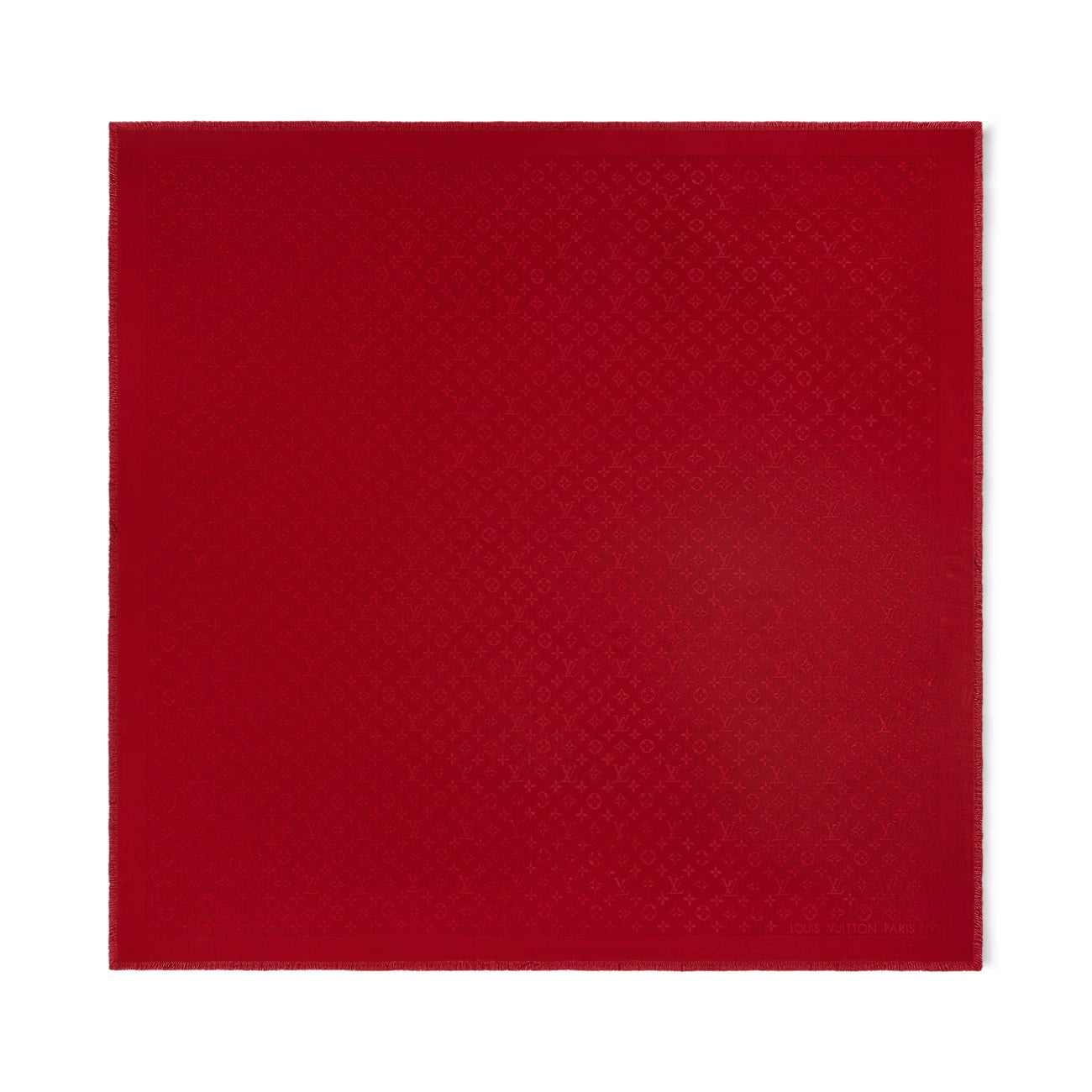 LOUIS VUITTON MONOGRAM CLASSIC SILK WOOL SHAWL
