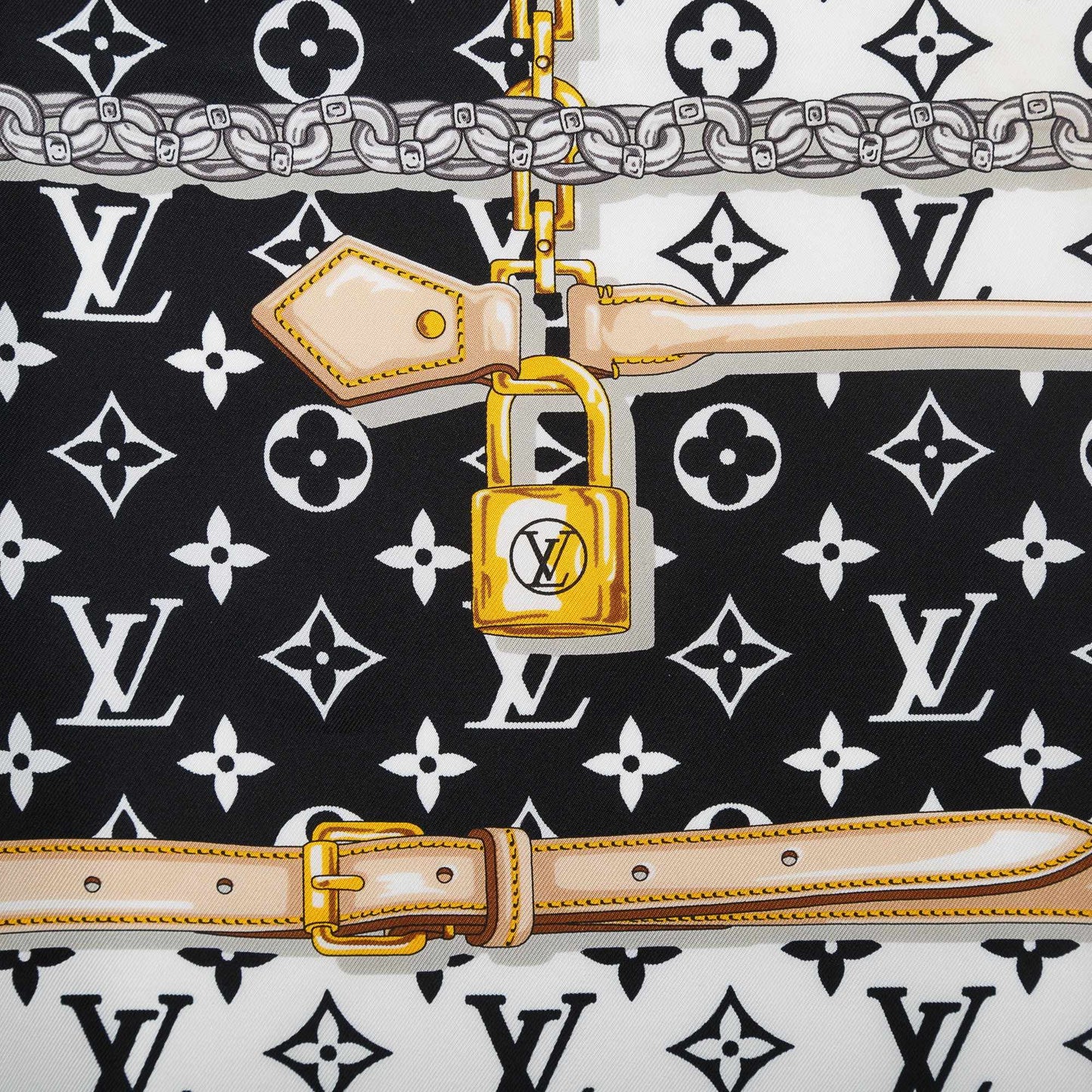 Louis Vuitton Monogram Confidential Square Scarf
