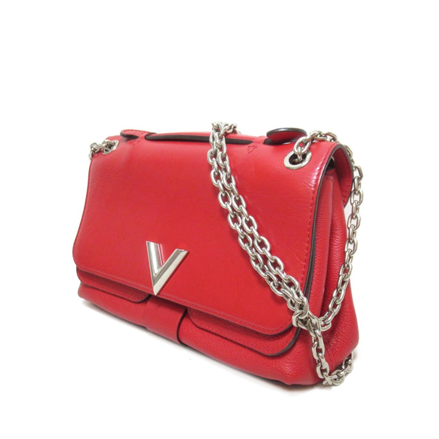 Louis Vuitton Monogram Cuir Plume Ecume Very Chain Bag (SHG-c9RARW)