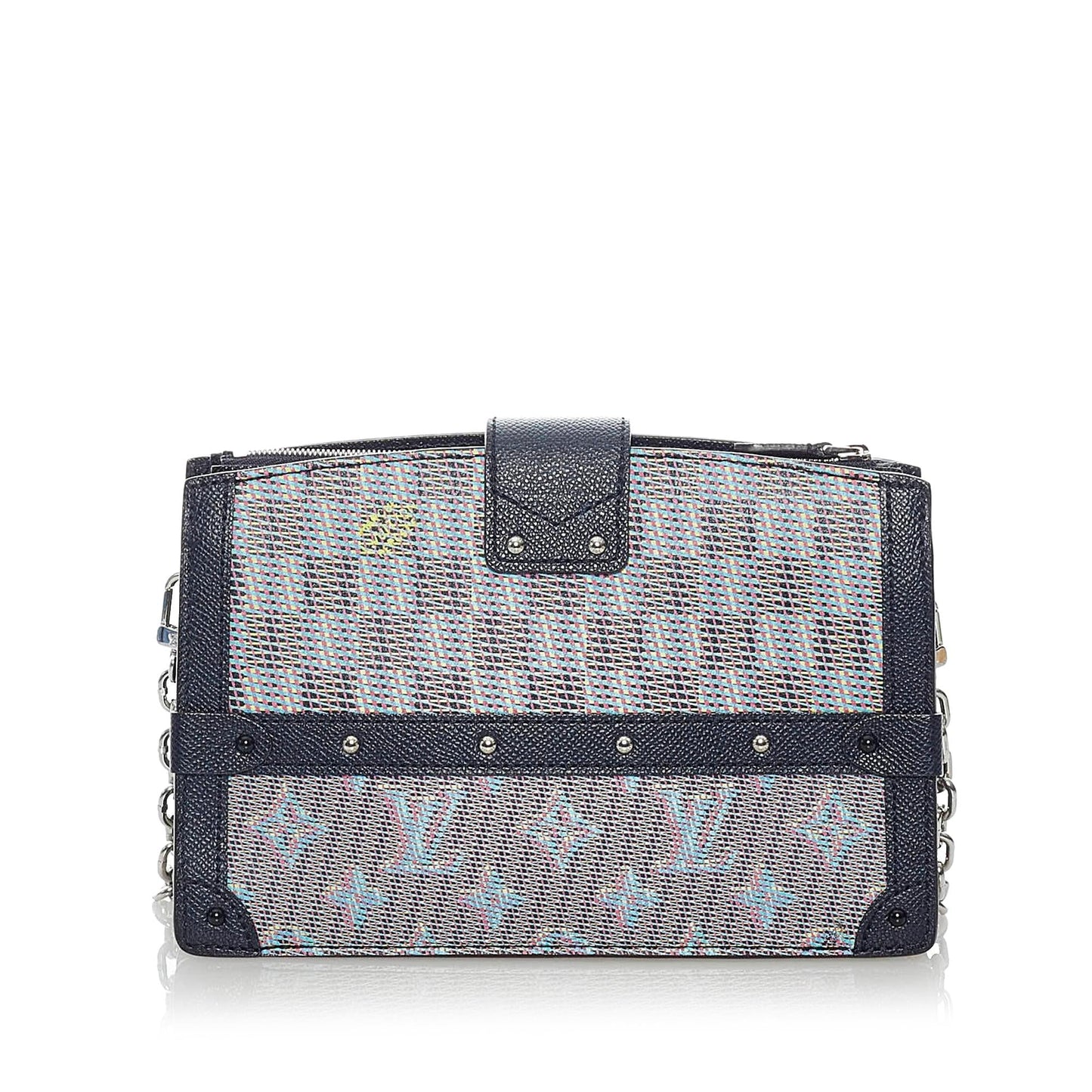 Louis Vuitton Monogram Damier Pop Trunk Clutch (SHG-eHXZKA)