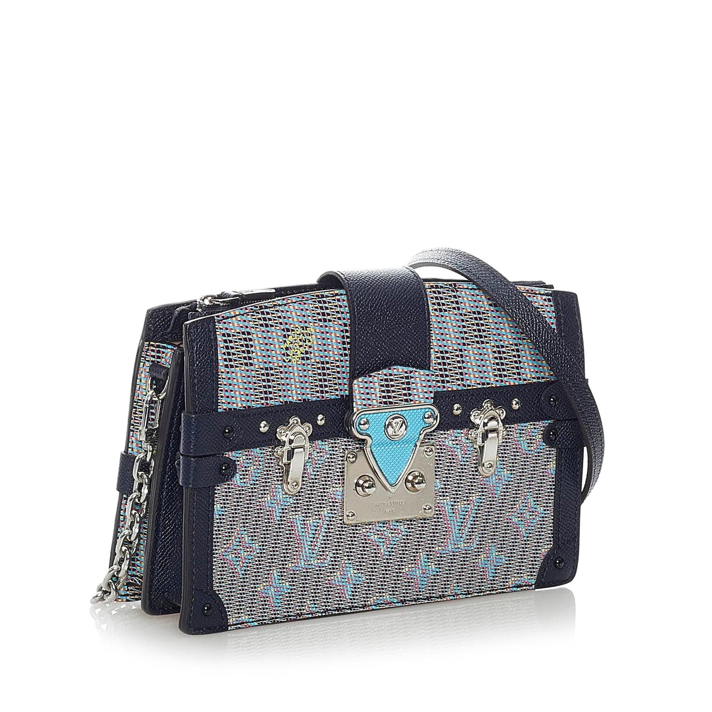 Louis Vuitton Monogram Damier Pop Trunk Clutch (SHG-eHXZKA)