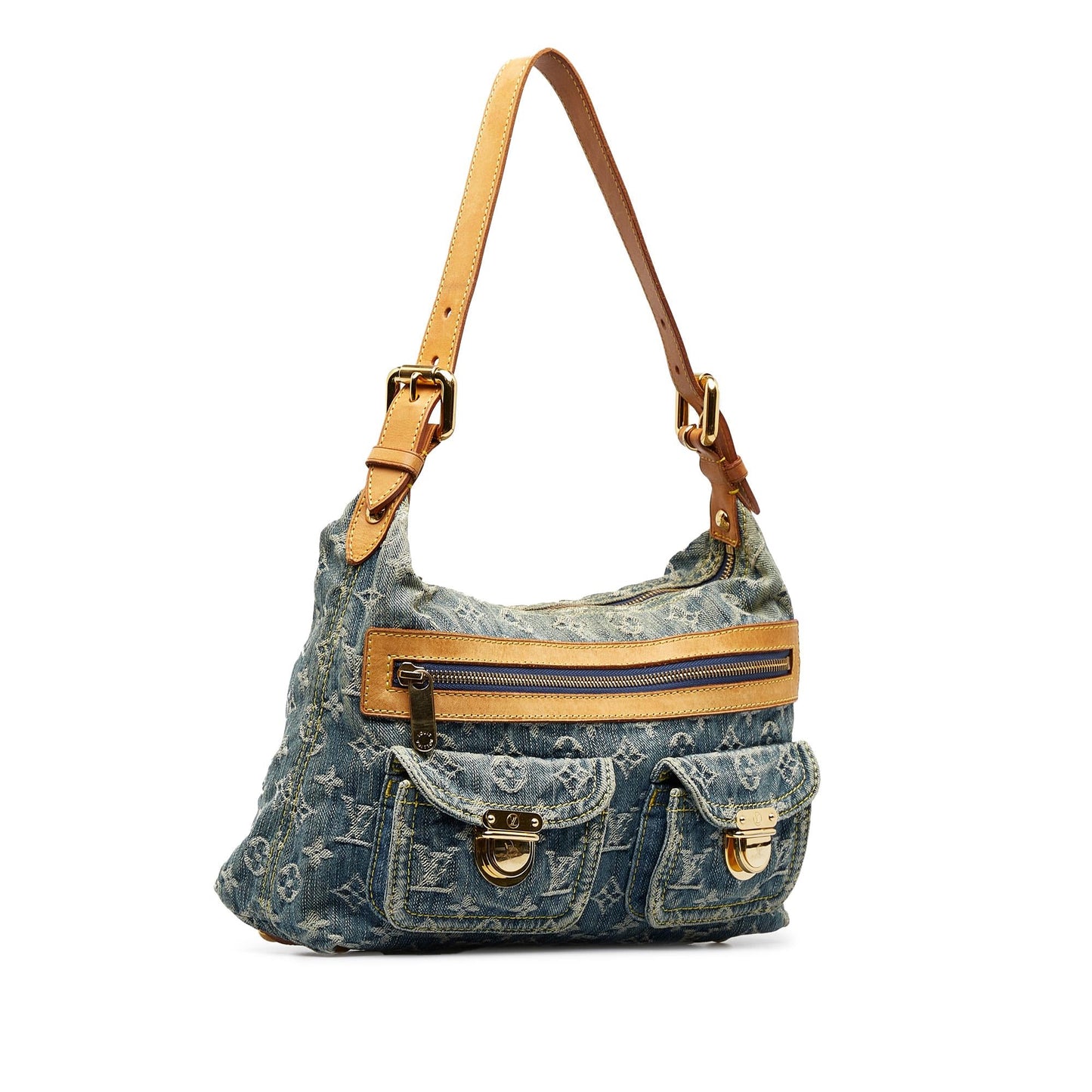 Louis Vuitton Monogram Denim Baggy PM (SHG-nVFqlb)
