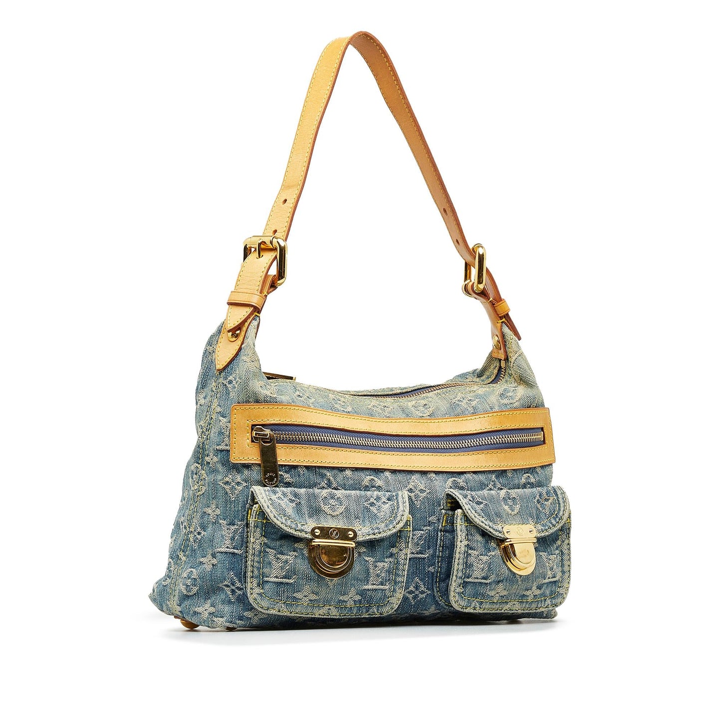 Louis Vuitton Monogram Denim Baggy PM (SHG-BHhqJz)