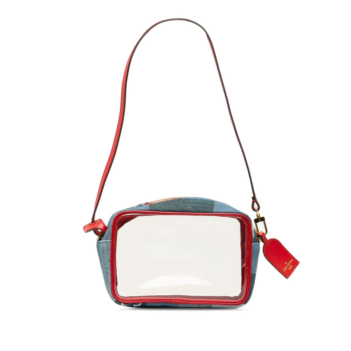Louis Vuitton Monogram Denim Patchwork Beach Pouch