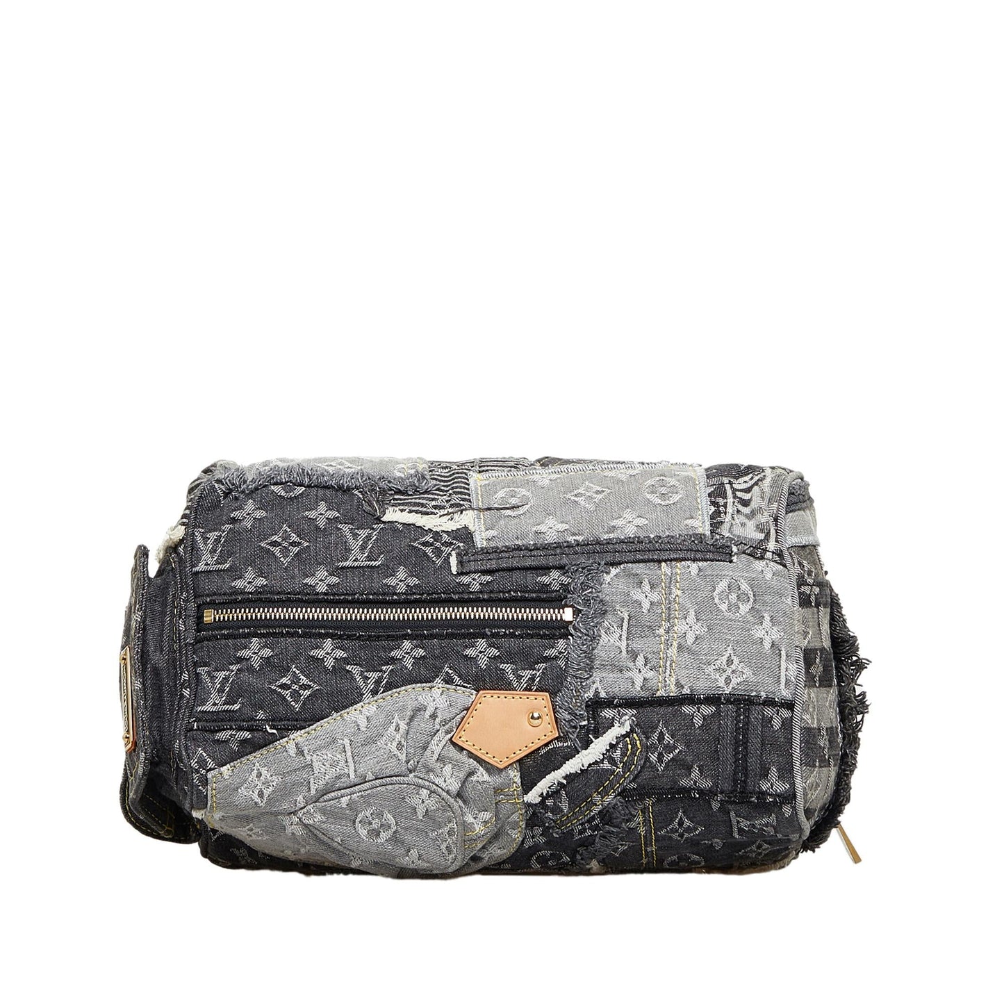 Louis Vuitton Monogram Denim Patchwork Speedy 30 (SHG-HhLIYd)