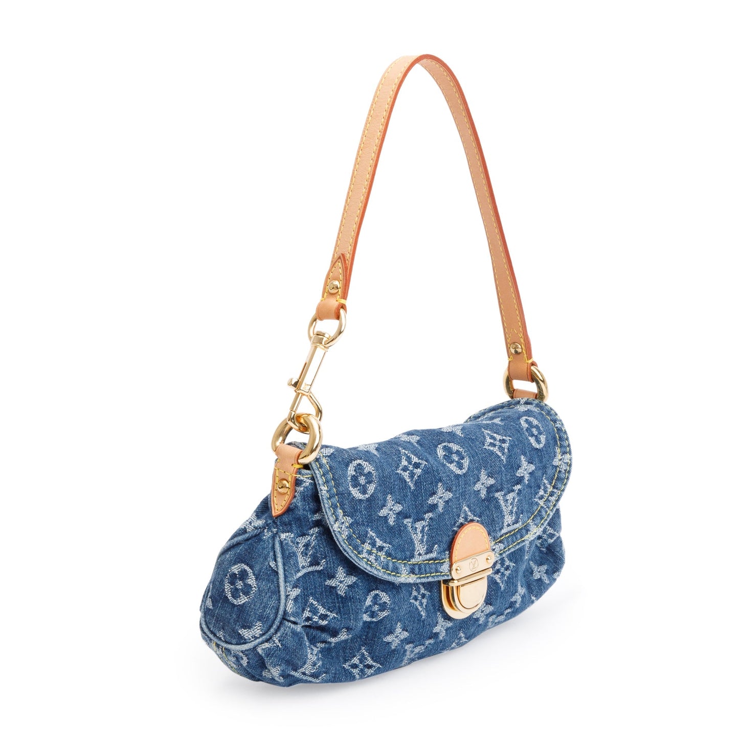 Louis Vuitton Monogram Denim Small Pleaty Bag