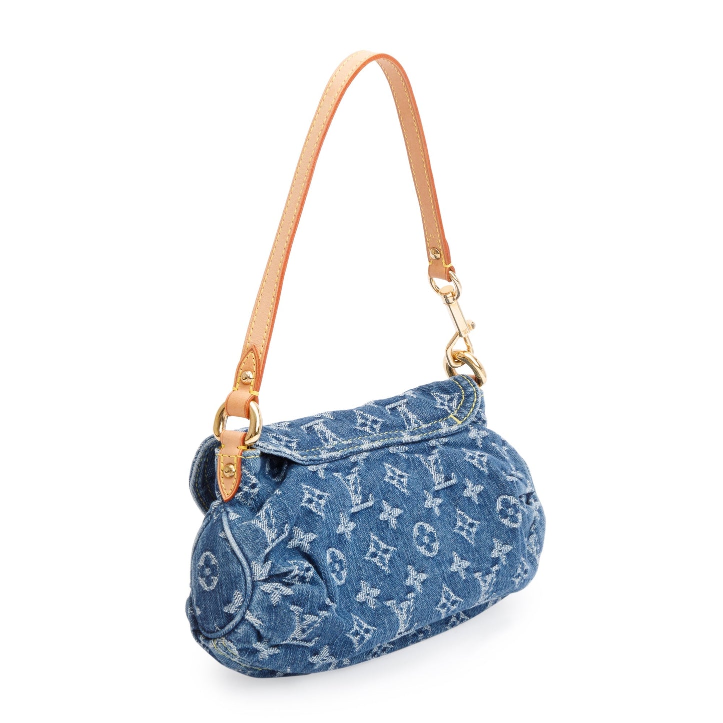 Louis Vuitton Monogram Denim Small Pleaty Bag