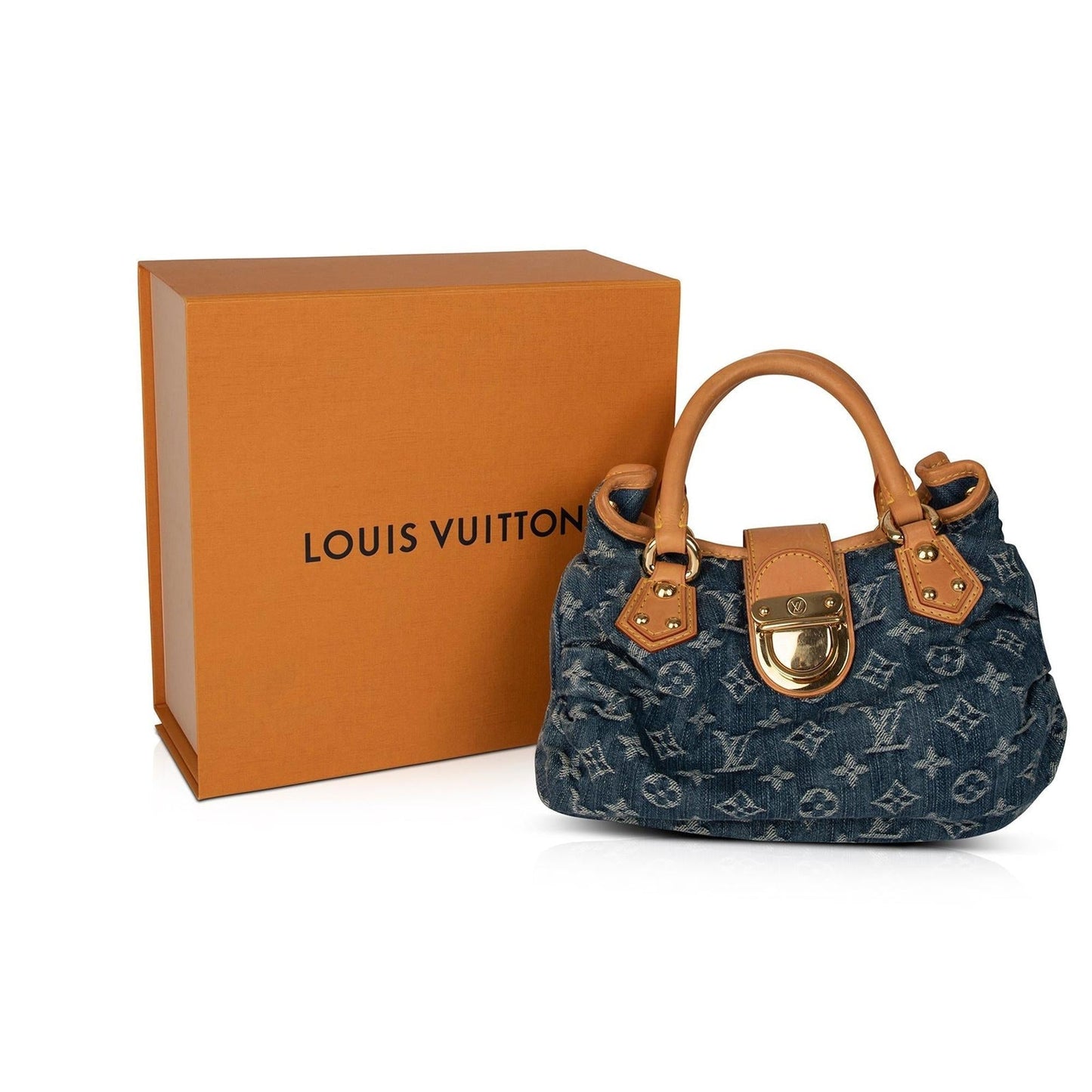 Louis Vuitton Monogram Denim Small Pleaty Bag