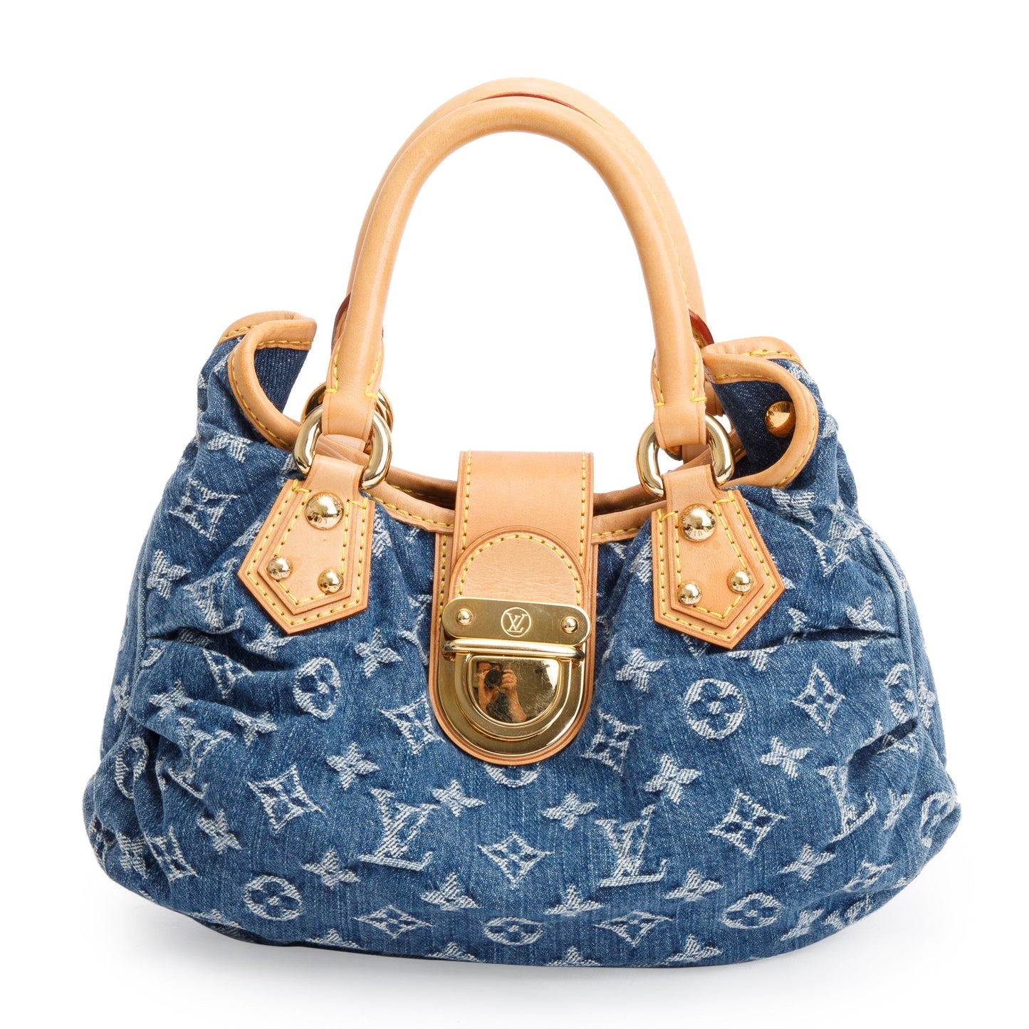 Louis Vuitton Monogram Denim Small Pleaty Bag