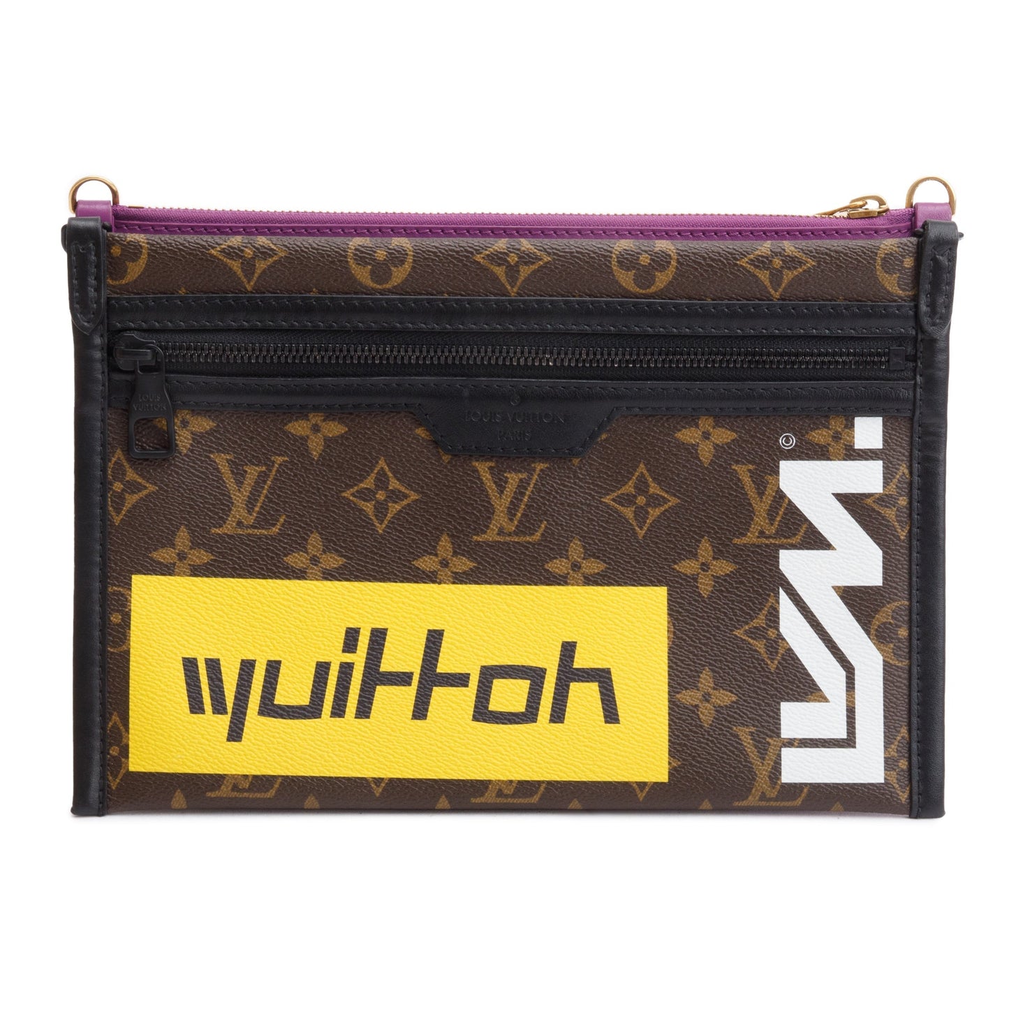 Louis Vuitton Monogram Double Flat Messenger Bag