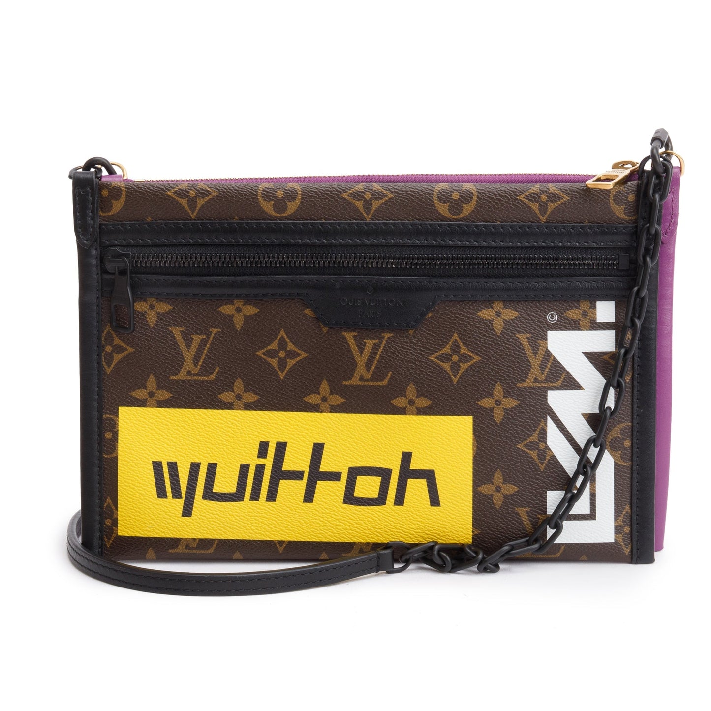 Louis Vuitton Monogram Double Flat Messenger Bag