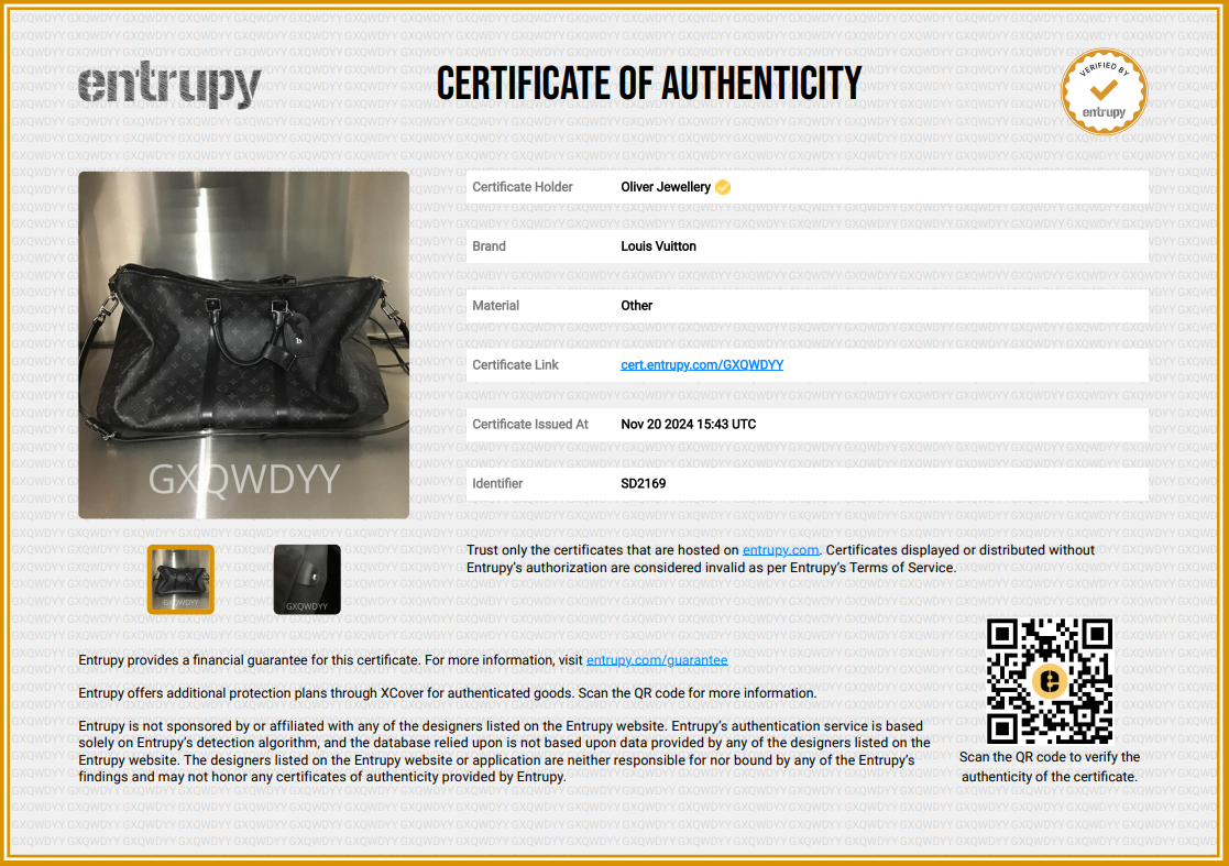 Louis Vuitton Monogram Eclipse Keepall Bandouliere 55