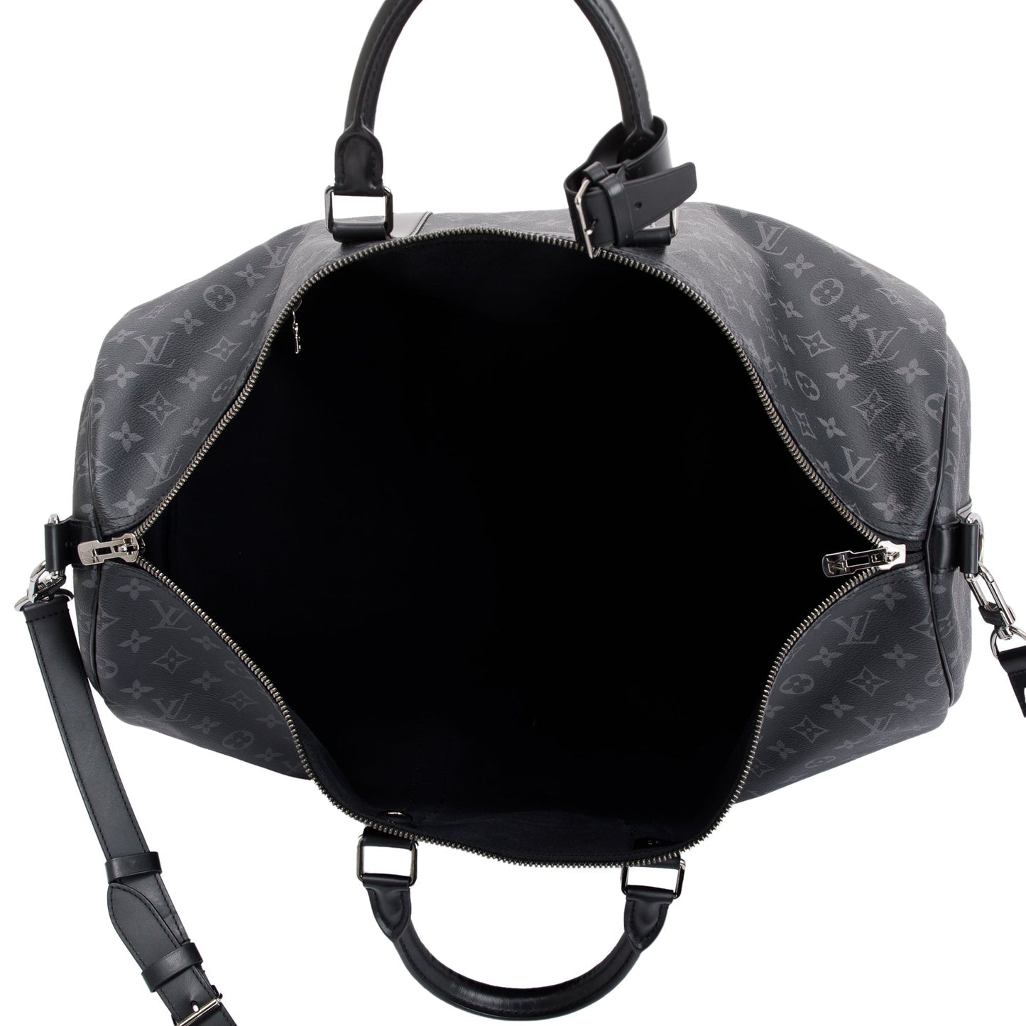 Louis Vuitton Monogram Eclipse Keepall Bandouliere 55