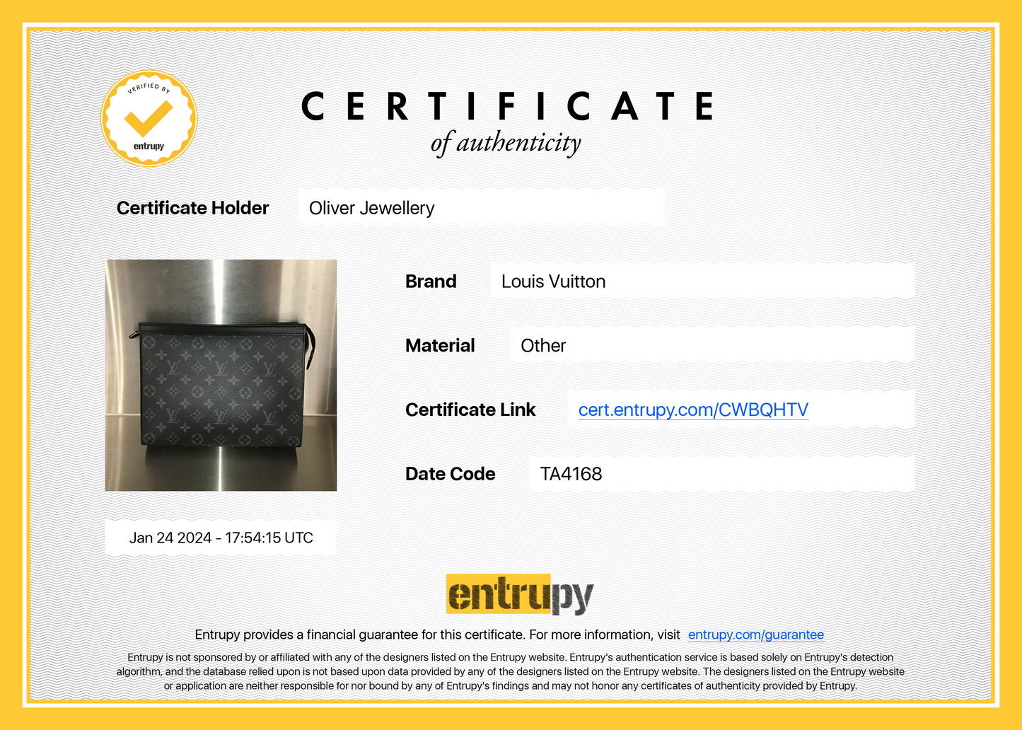 Louis Vuitton Monogram Eclipse Pochette Voyage MM