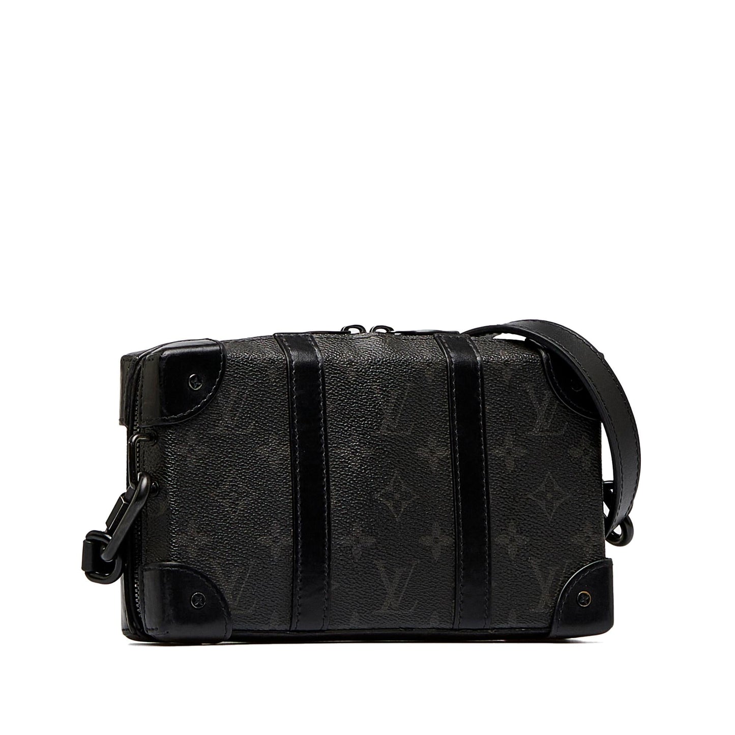 Louis Vuitton Monogram Eclipse Soft Trunk Wallet Crossbody (SHG-5AlnAH)