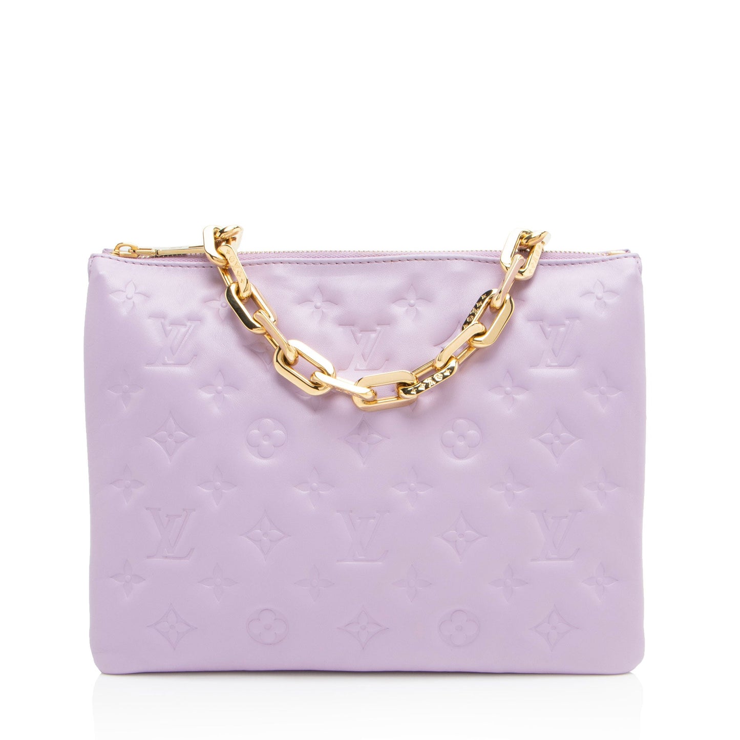 Louis Vuitton Monogram Embossed Lambskin Coussin PM Shoulder Bag