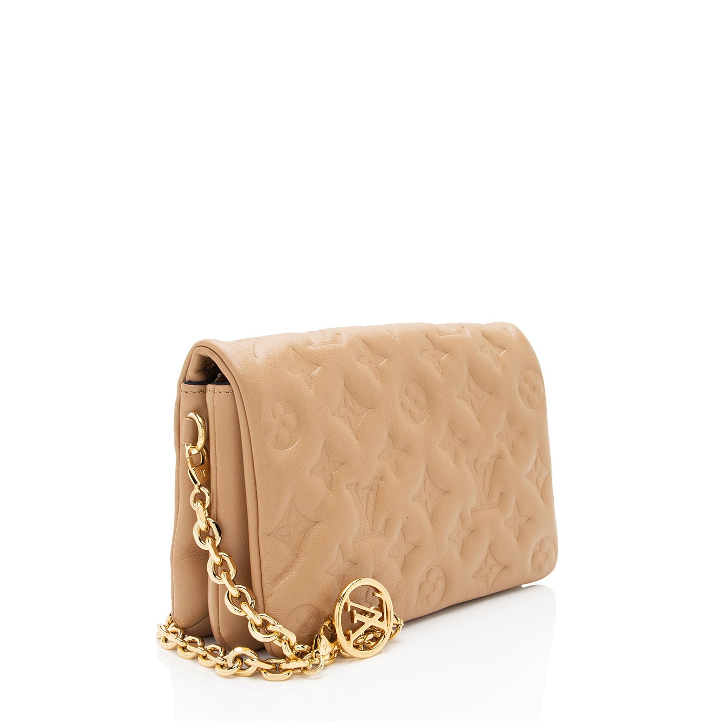 Louis Vuitton Monogram Embossed Lambskin Coussin Pochette (SHF-SesFbD)