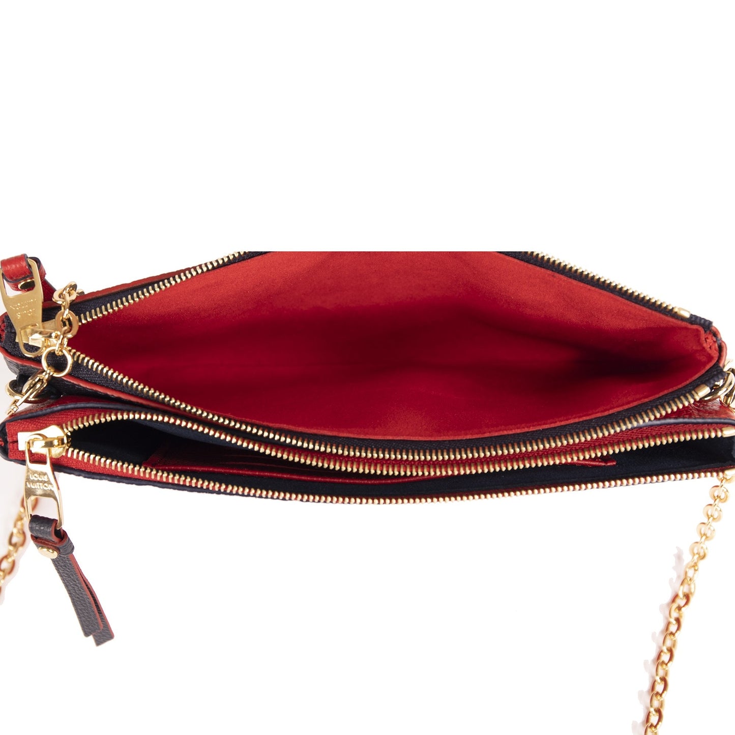 Louis Vuitton Monogram Empreinte Double Zip Pochette