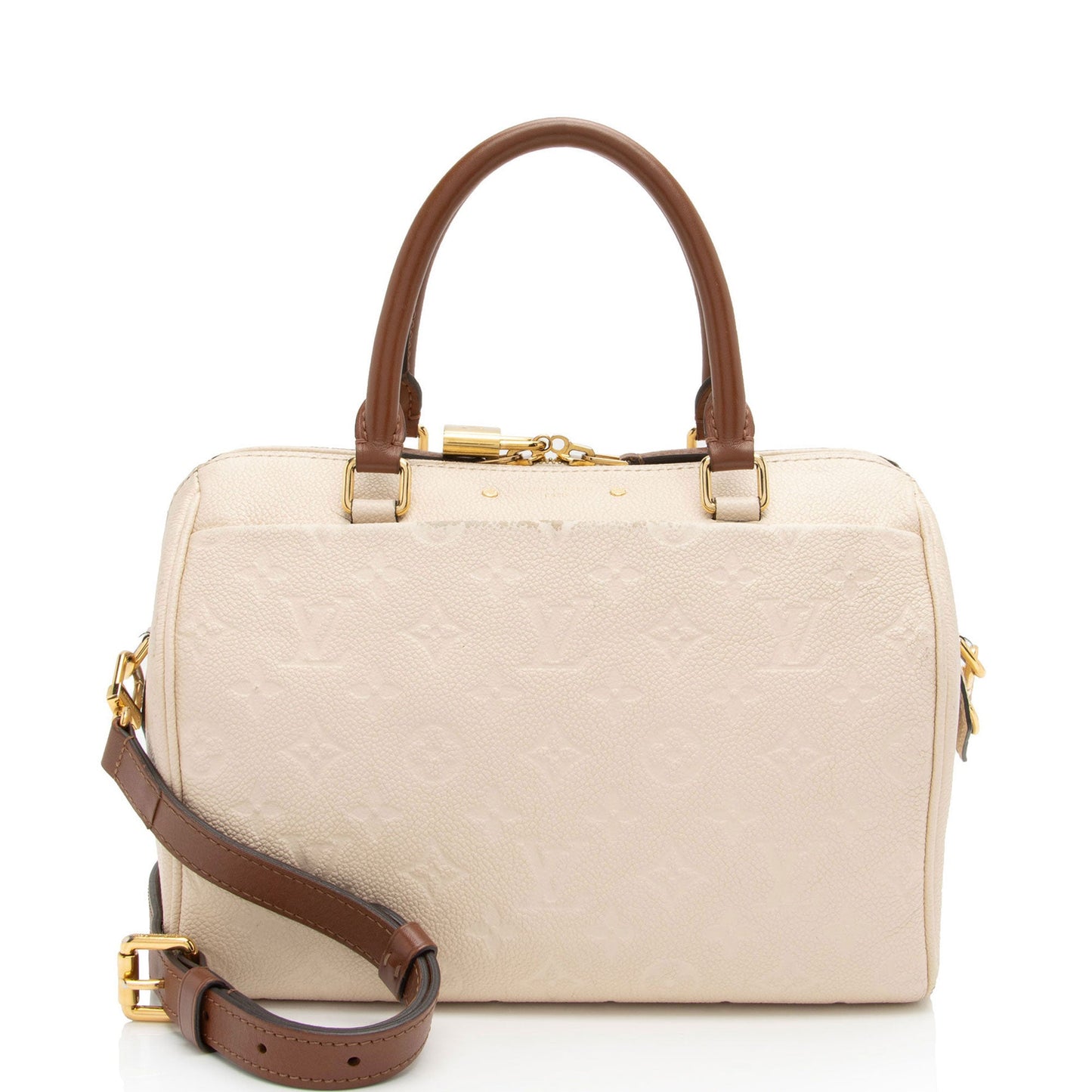 Louis Vuitton Monogram Empreinte Speedy Bandouliere 25 Satchel (SHF-TK9Hup)