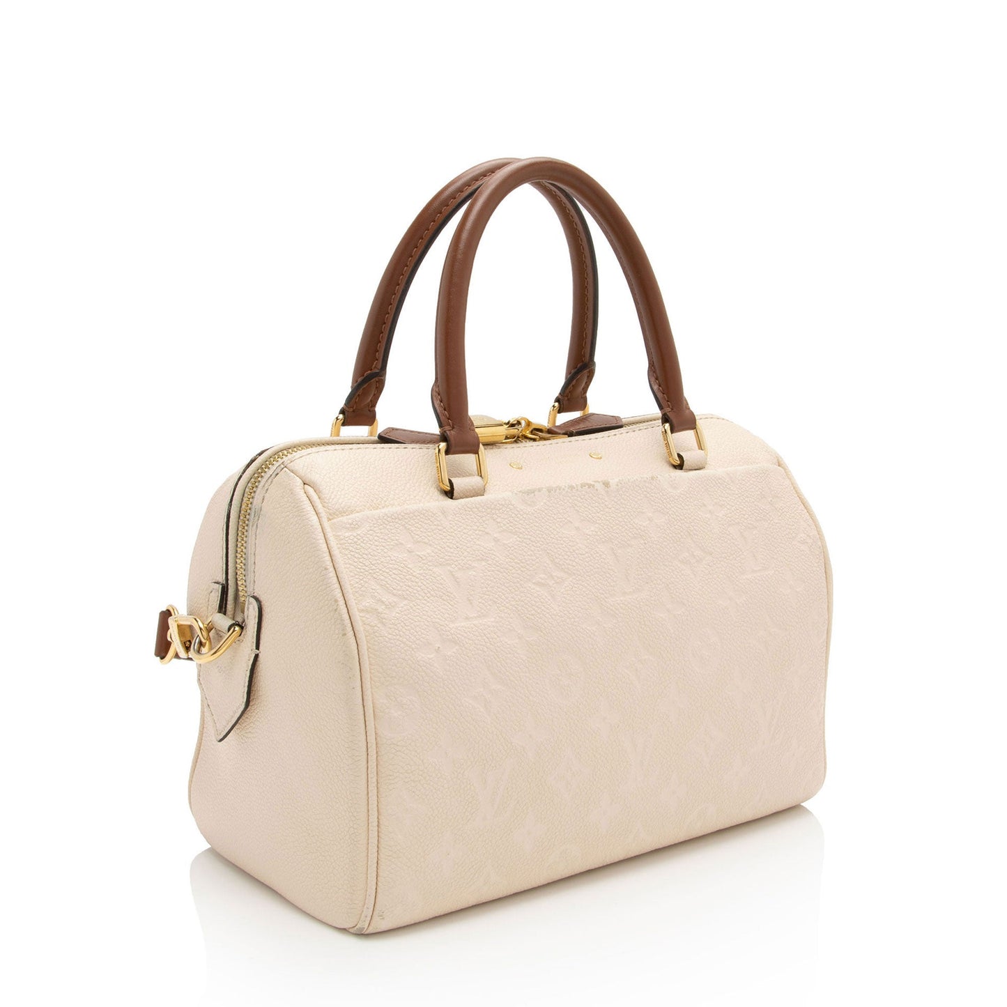 Louis Vuitton Monogram Empreinte Speedy Bandouliere 25 Satchel (SHF-TK9Hup)