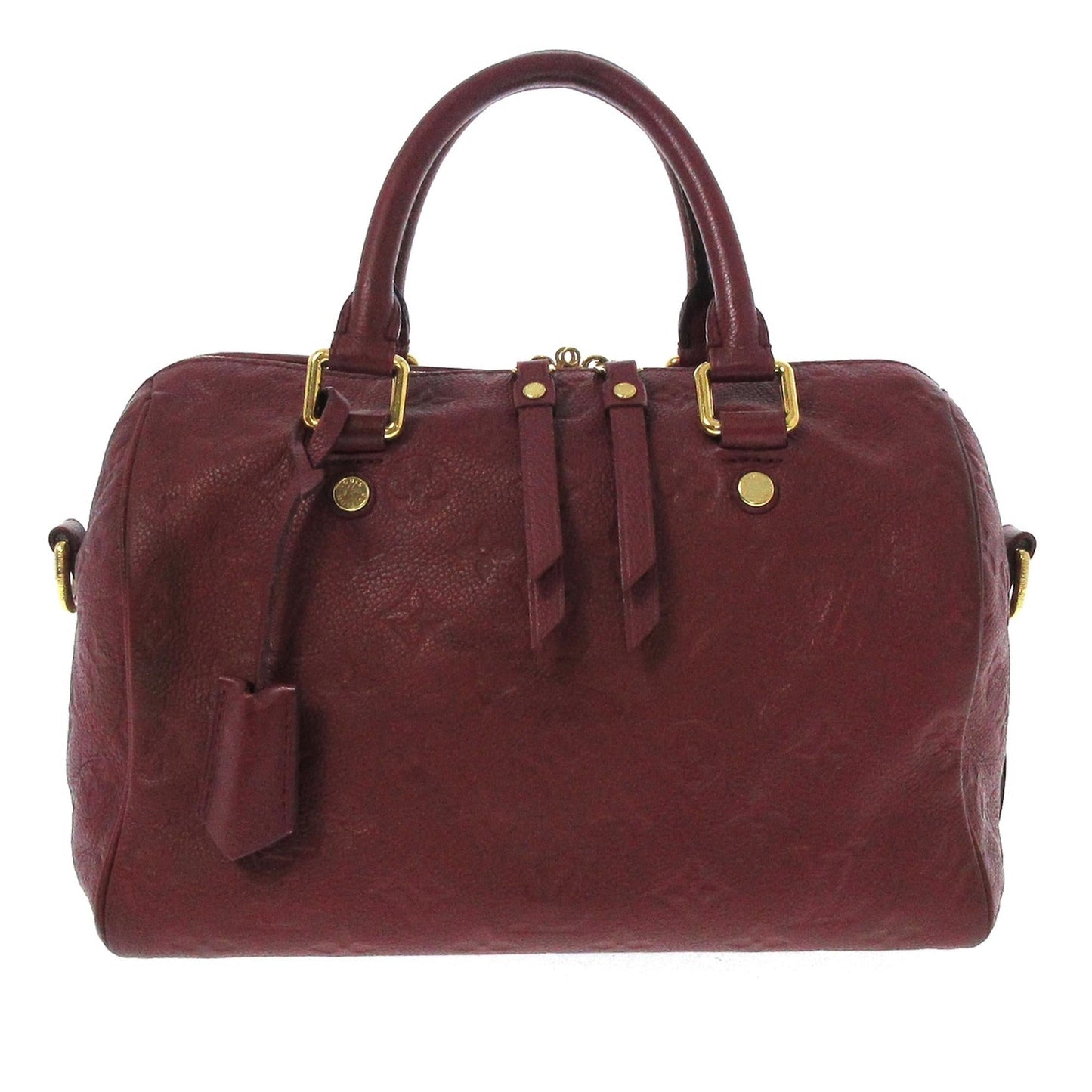 Louis Vuitton Monogram Empreinte Speedy Bandouliere 25 (SHG-35458)
